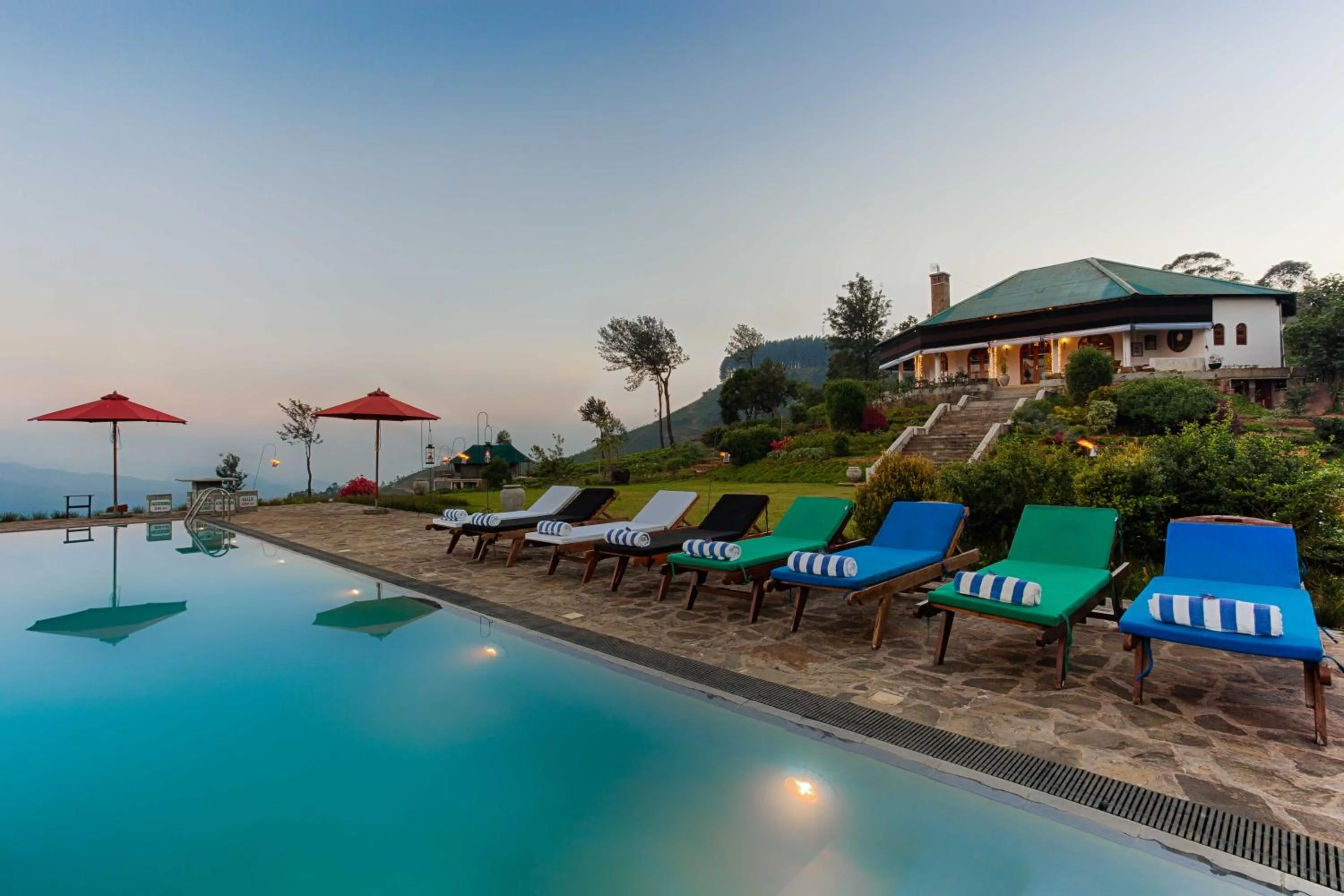 Pool view in Madulkelle Tea and Eco Lodge