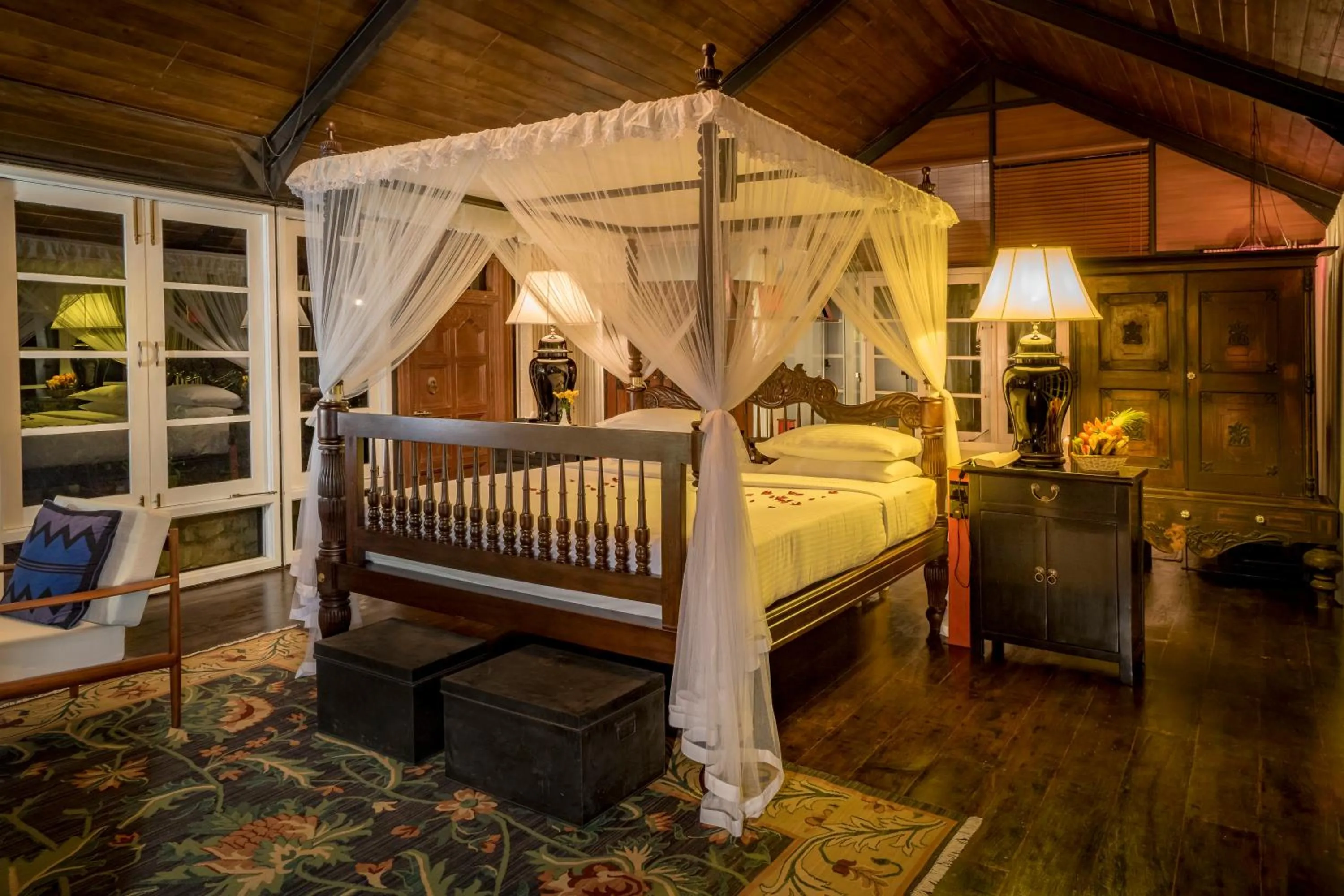 Bed in Madulkelle Tea and Eco Lodge