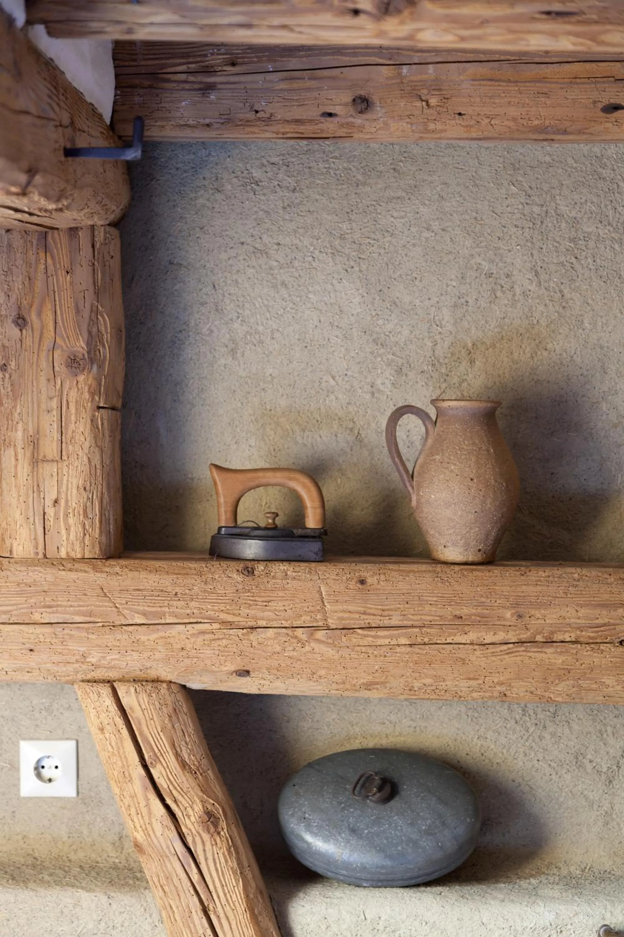 Kitchen or kitchenette in Naturhotel Holzwurm