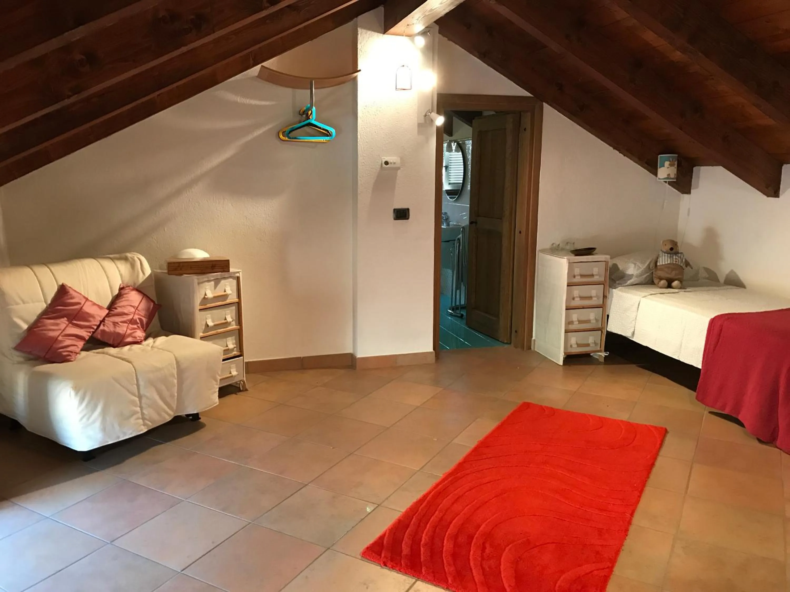 Seating area, Bed in Viaggio della Vita B&B