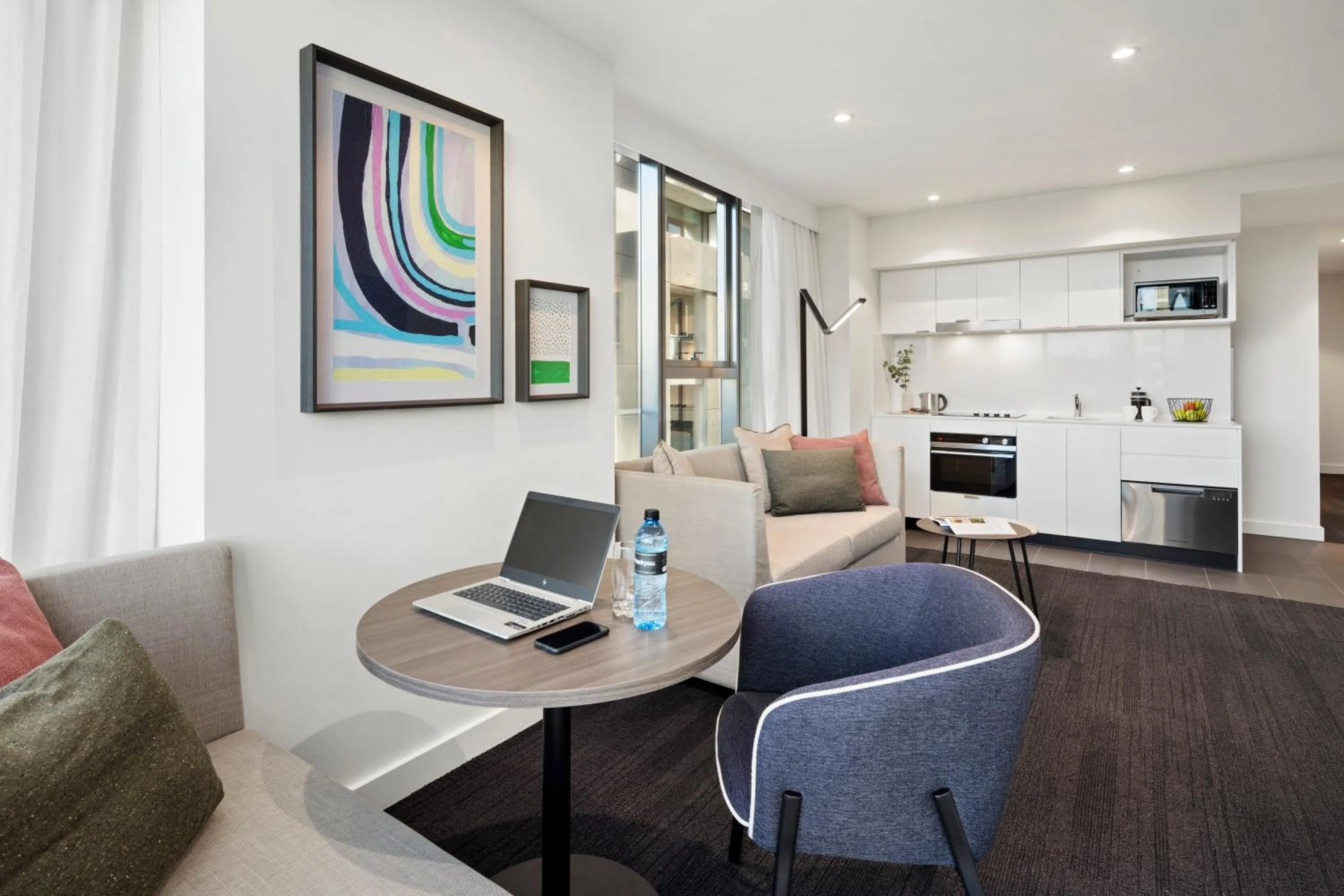 Kitchen or kitchenette in Quest St Kilda Road