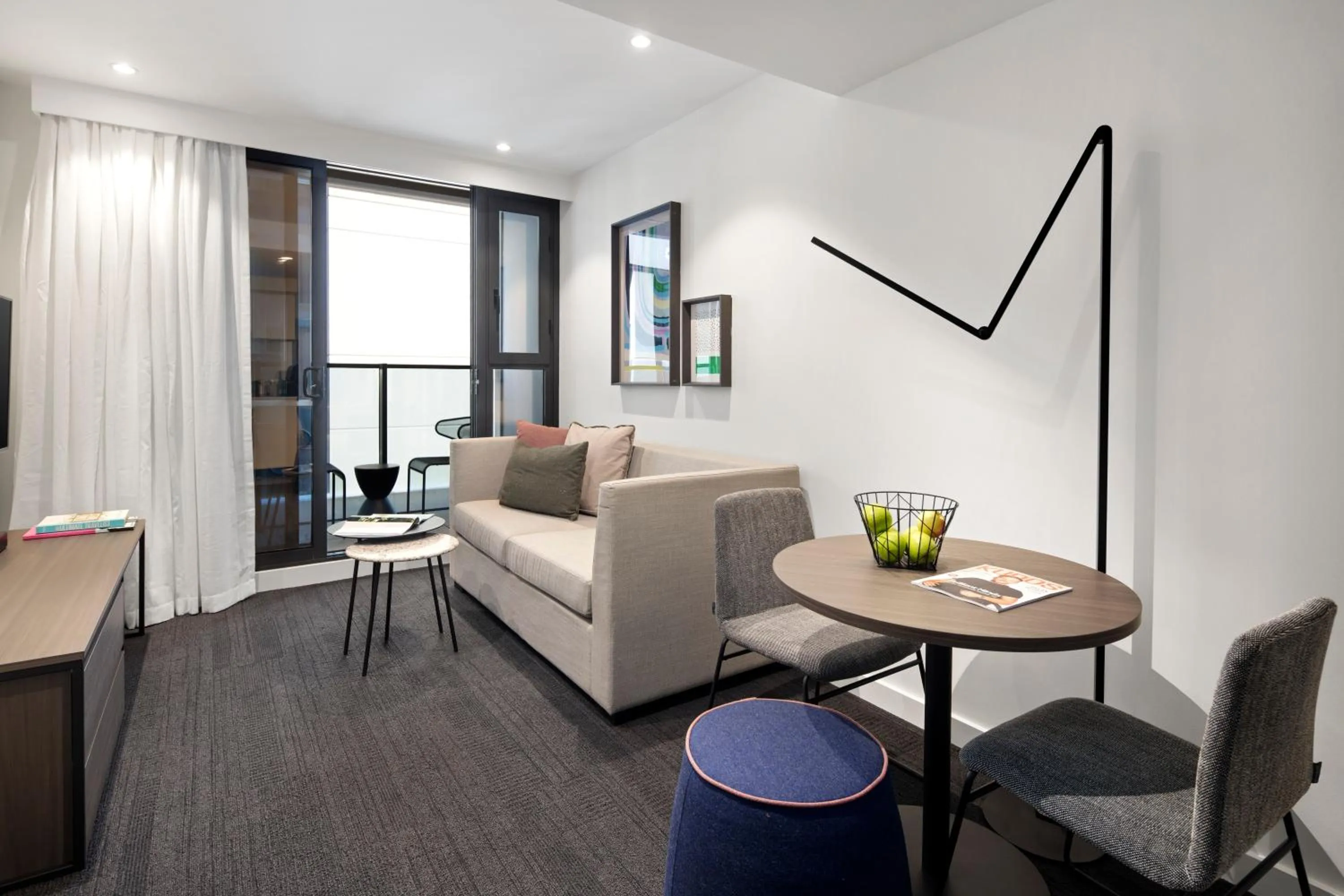 Seating area in Quest St Kilda Road