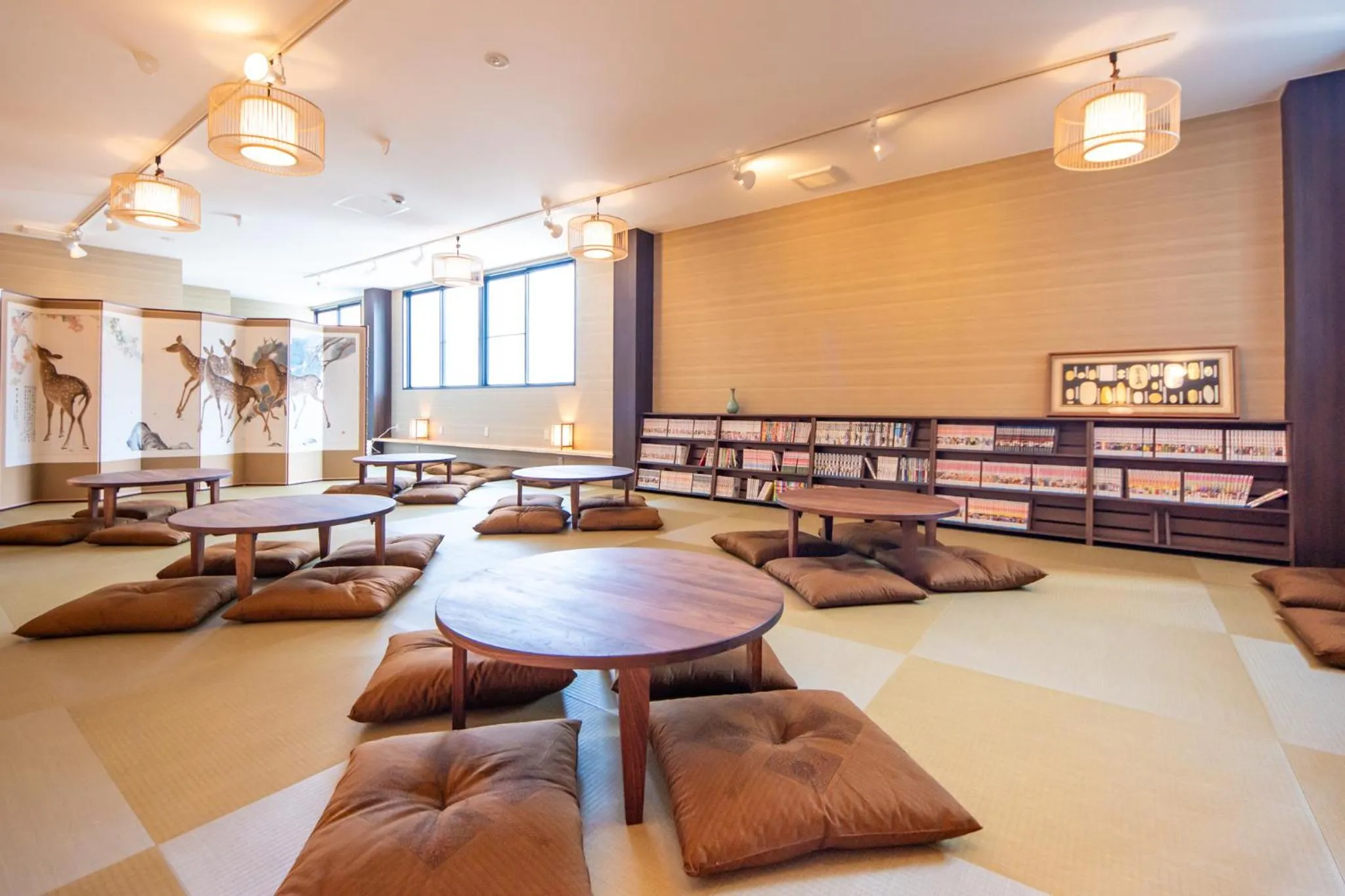 Communal lounge/ TV room in Hotel Base Nara