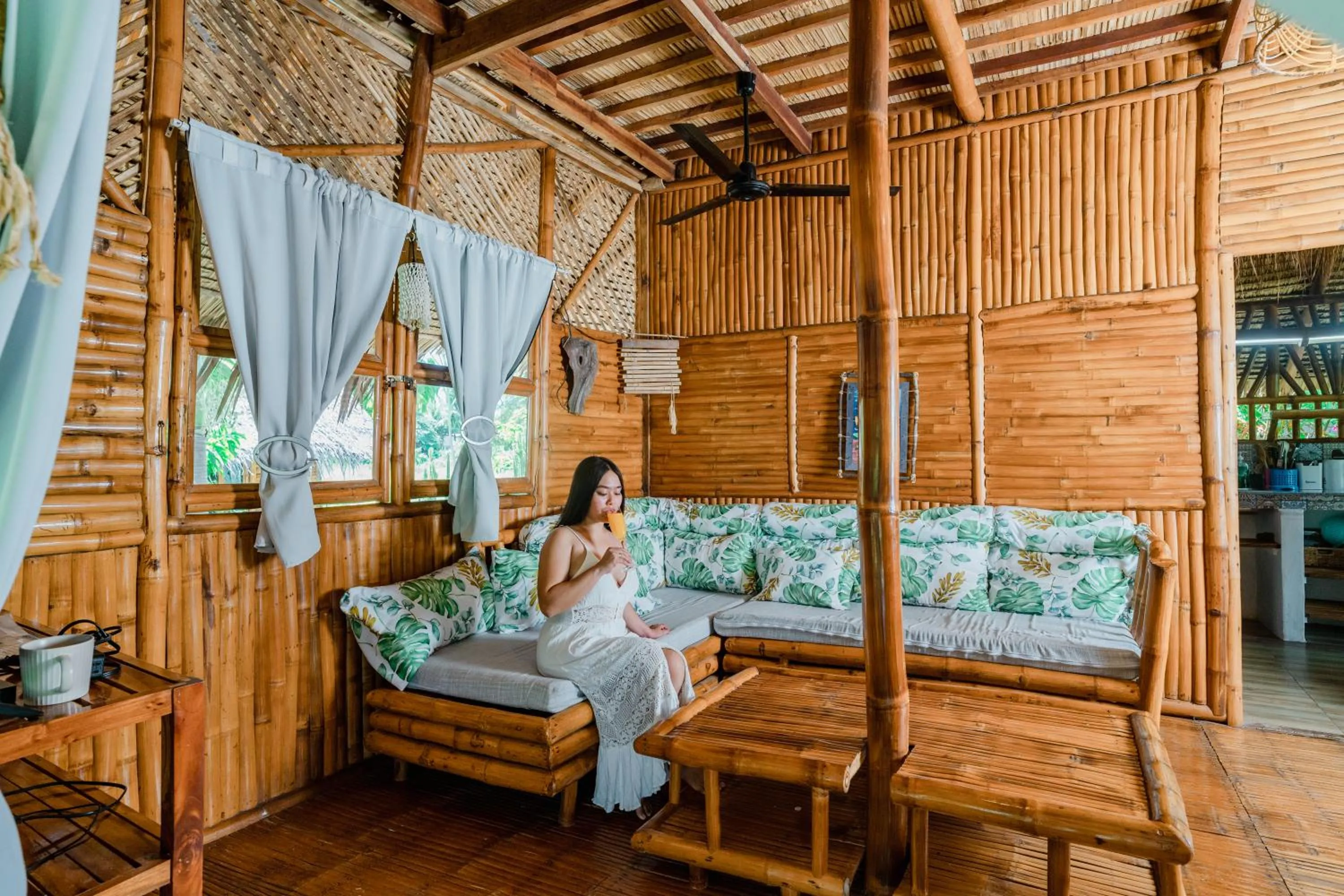 Living room in Tongo Hill Cottages