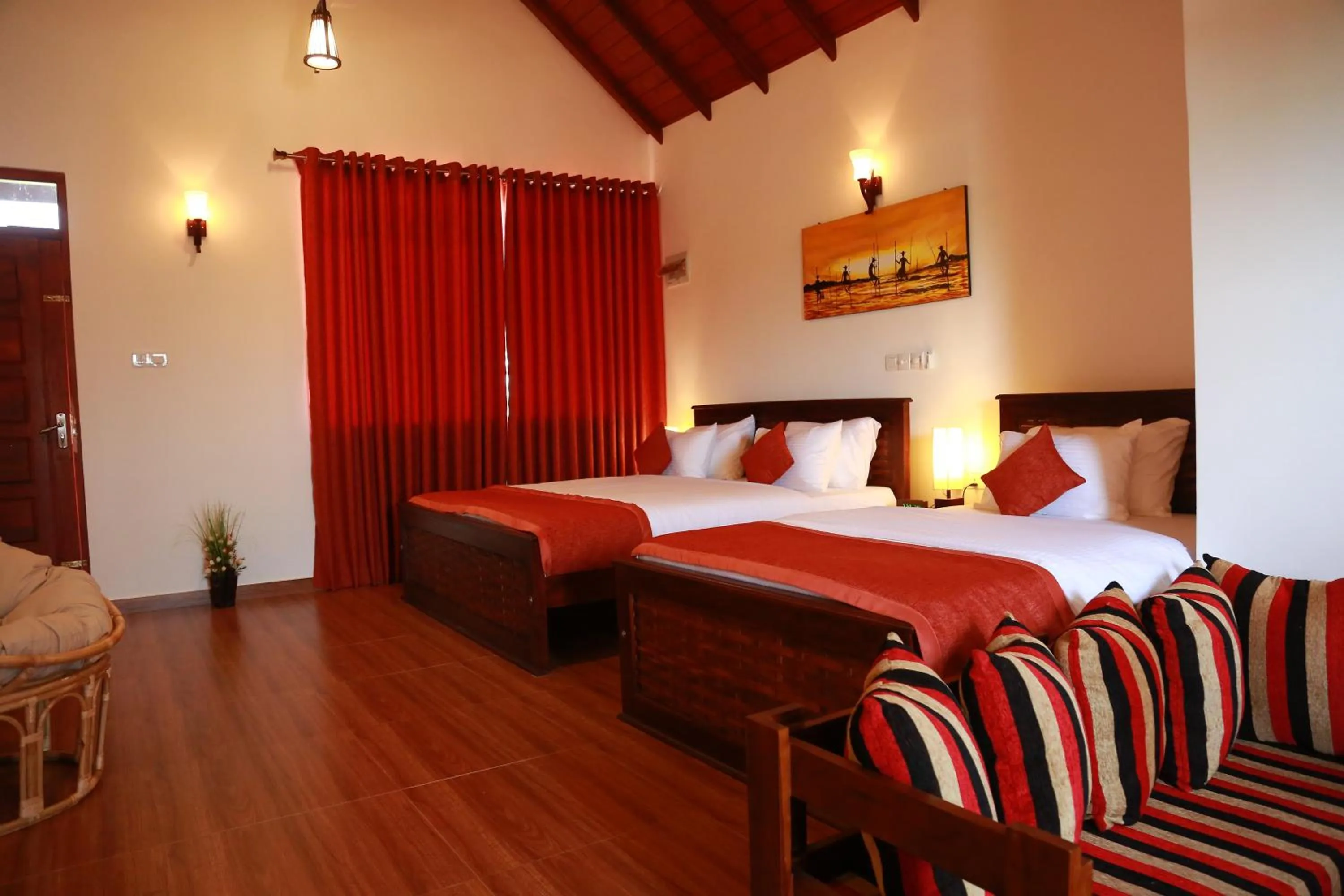 Bed in Avonil Resort Yala