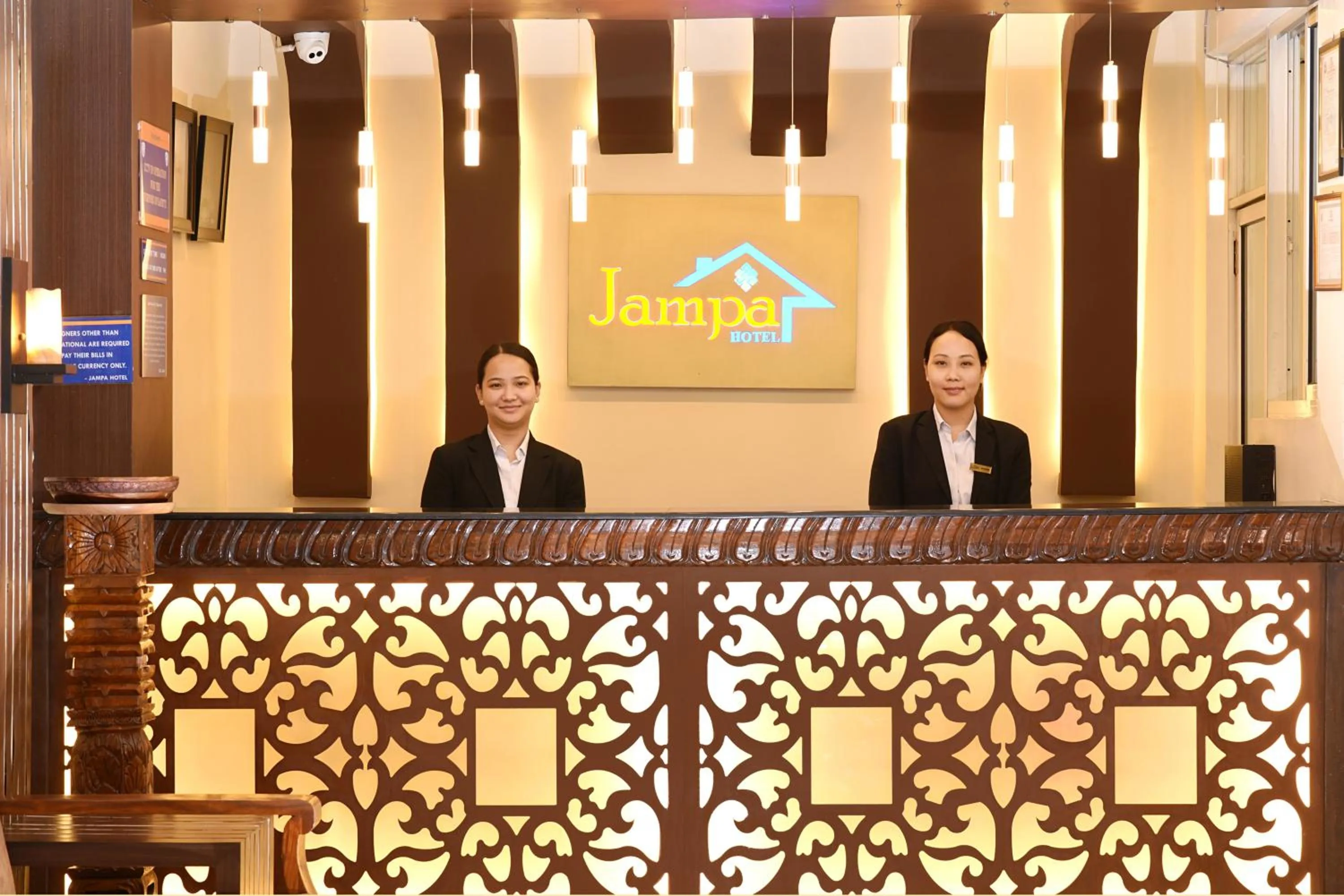 Lobby or reception in Hotel Jampa