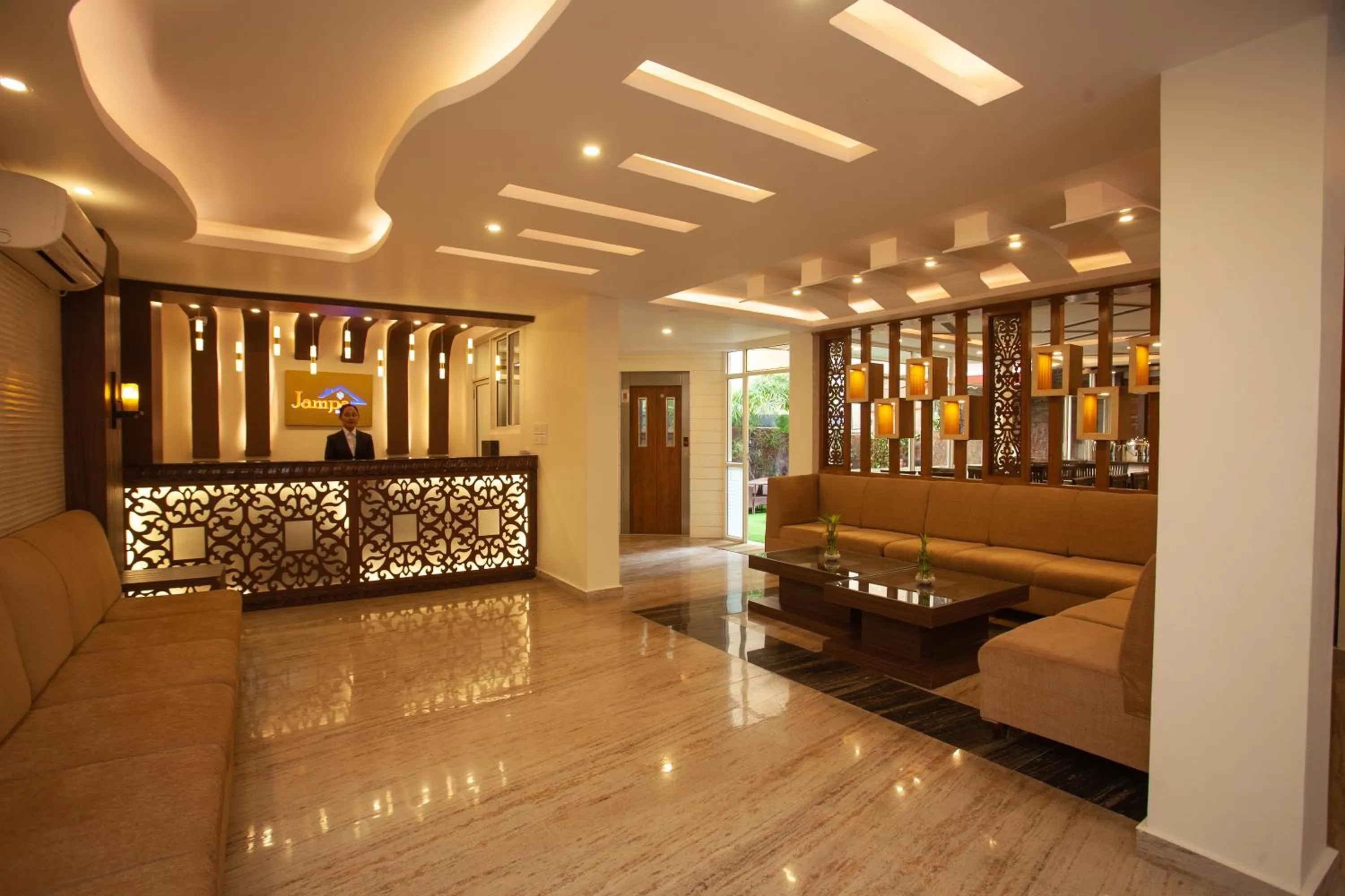 Lobby or reception in Hotel Jampa