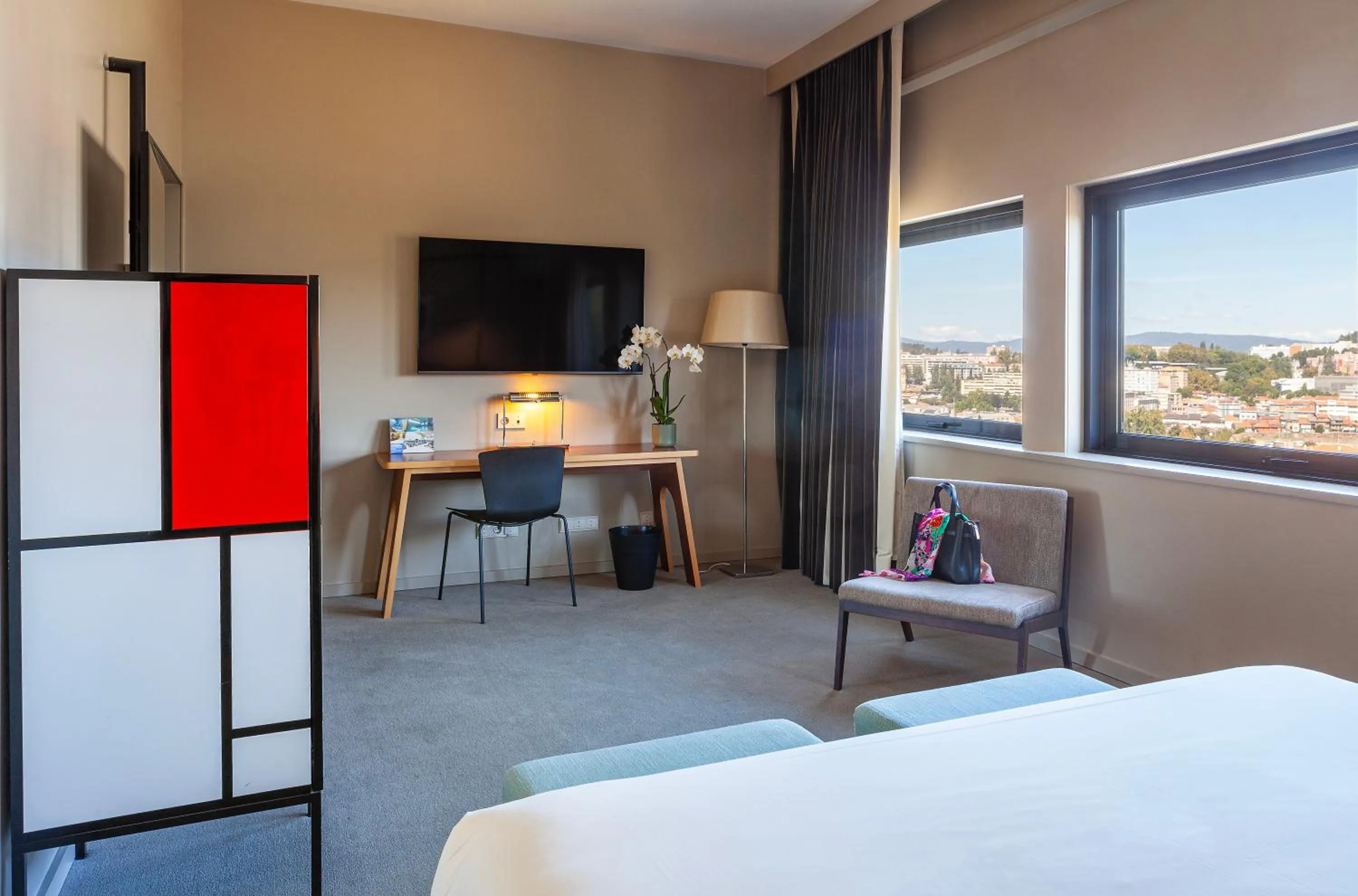 Bed in Hotel de Guimaraes Business & SPA