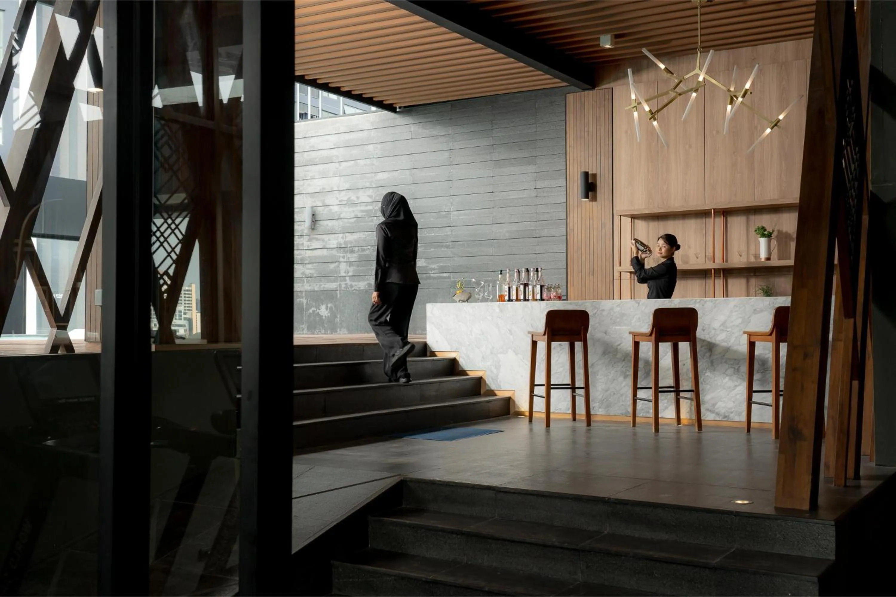 Lounge or bar in Zayn Hotel Bangkok - Airport Link Access