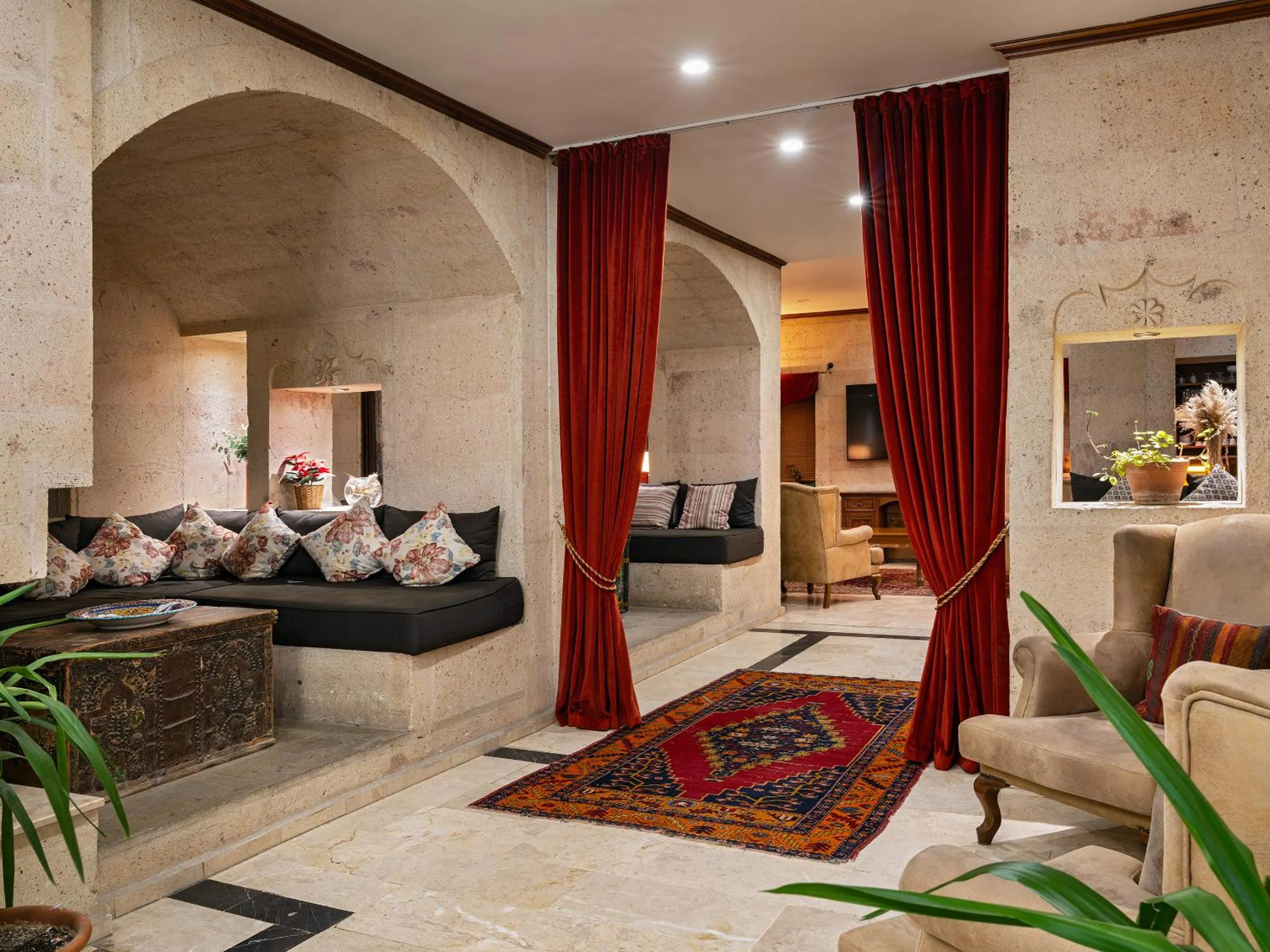 Lobby or reception, Bed in Heybe Hotel & Spa