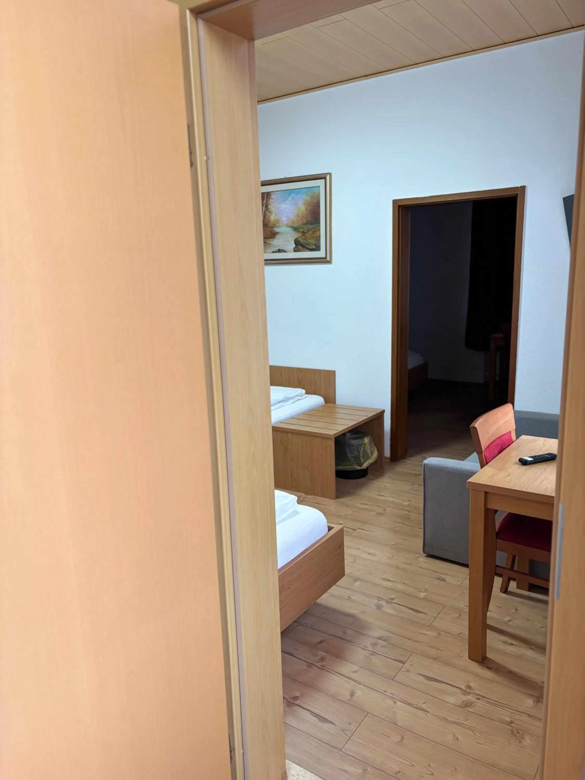 Bed in Hotel Restaurant Schwert