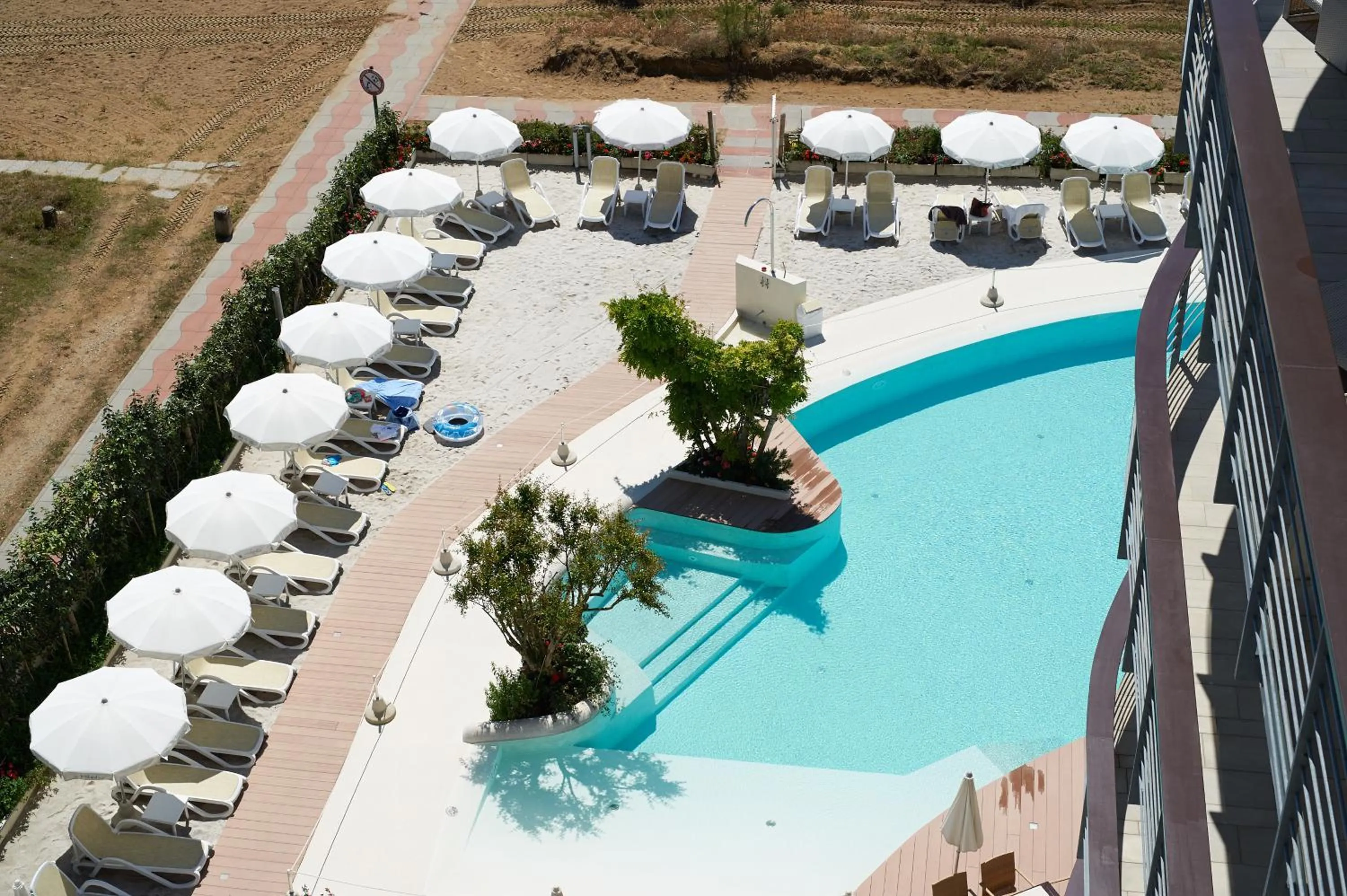 Pool view in Jesolopalace Hotel & Aparthotel