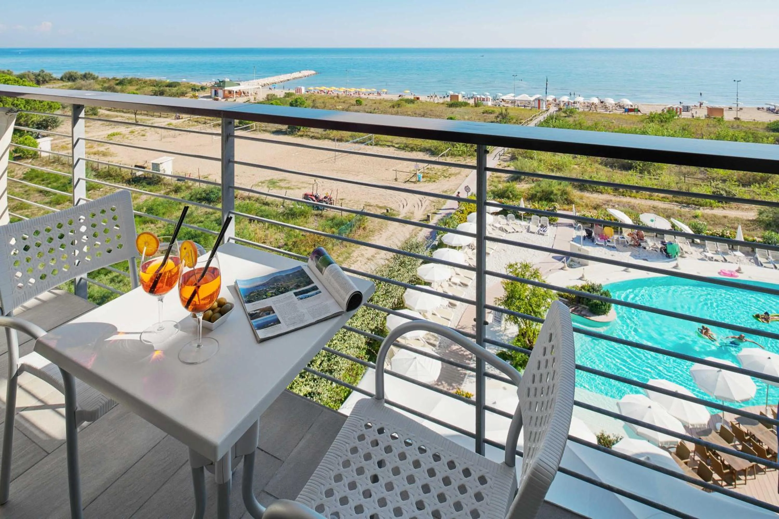 Balcony/Terrace in Jesolopalace Hotel & Aparthotel