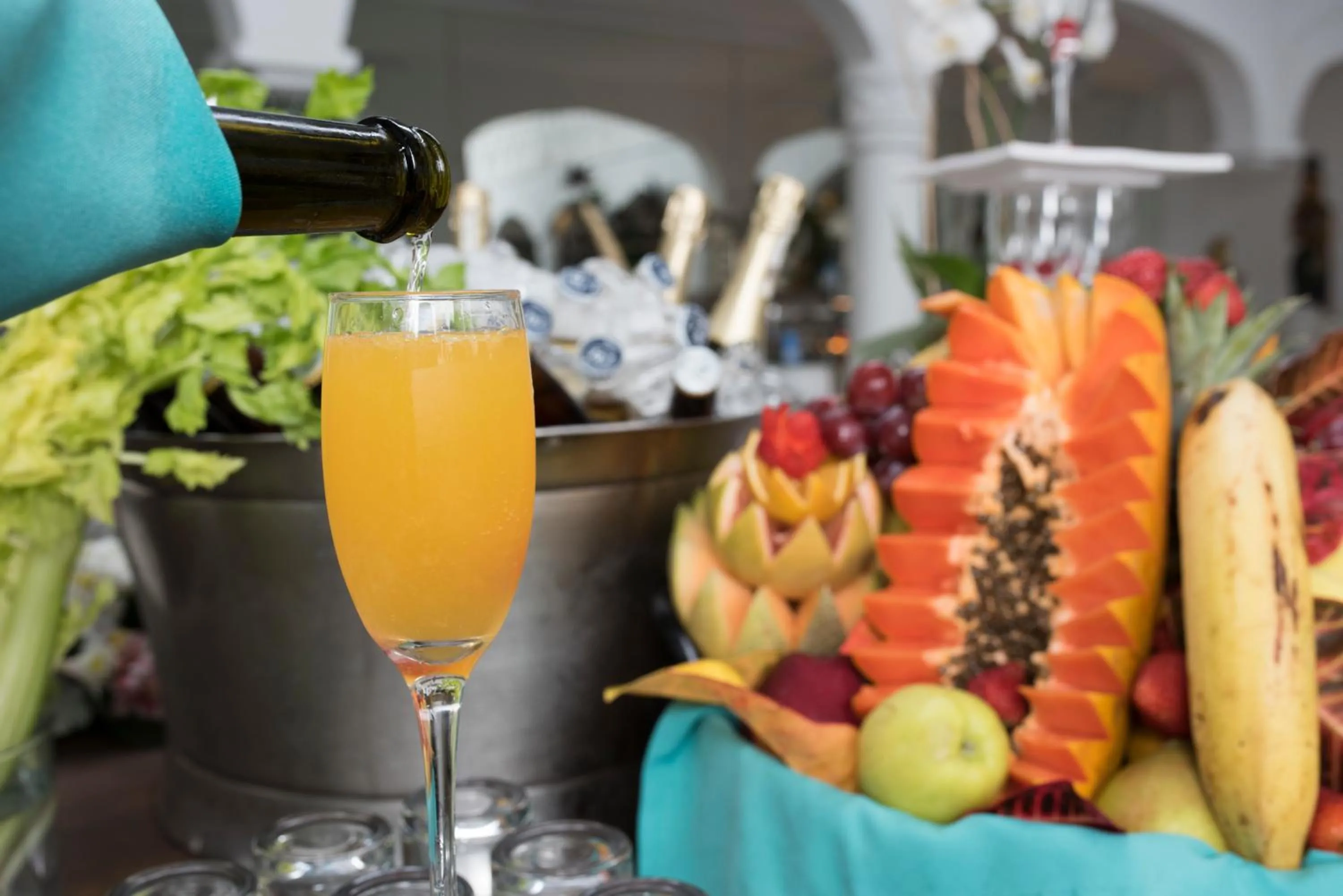 Buffet breakfast in Villa Bejar Cuernavaca