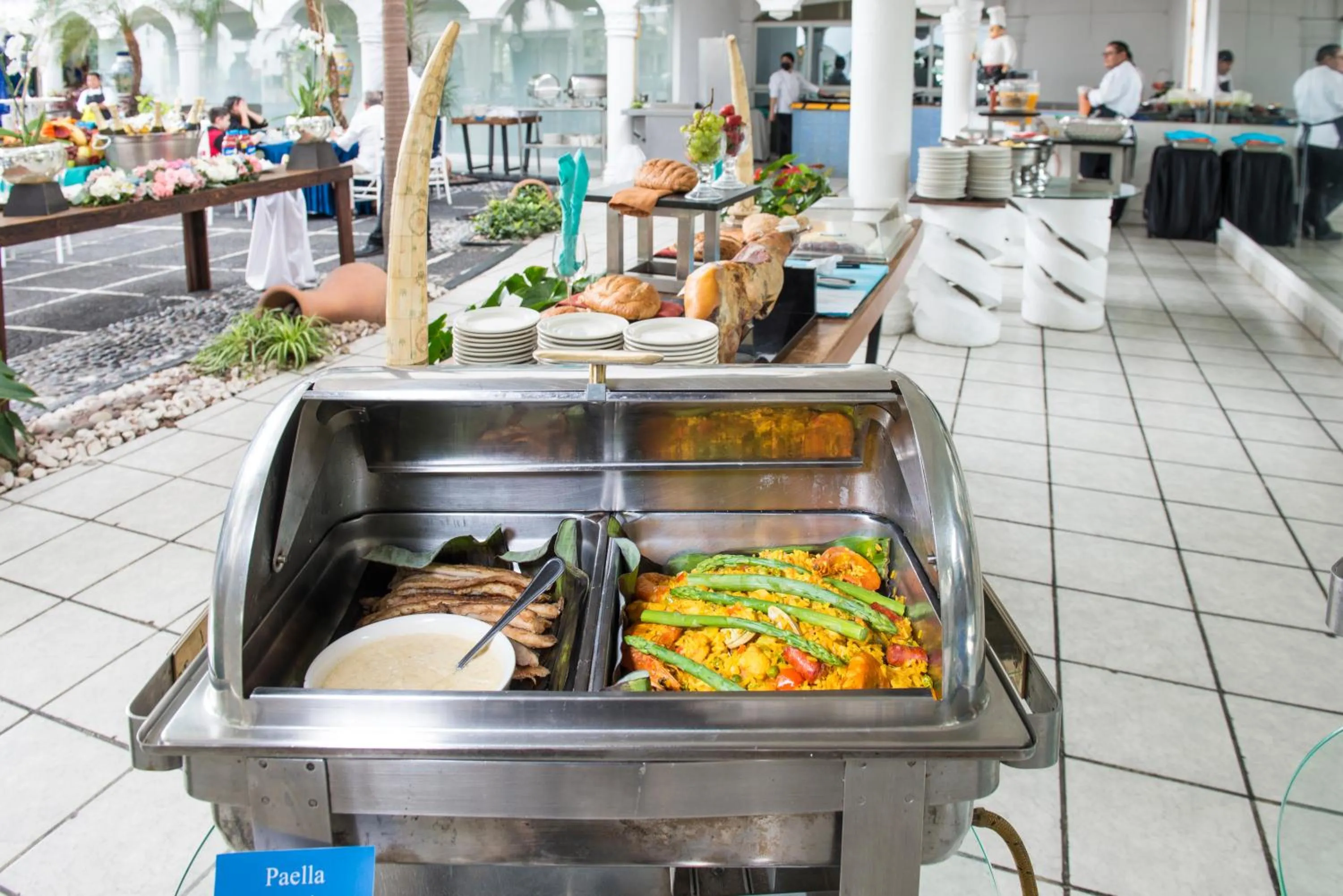 Buffet breakfast in Villa Bejar Cuernavaca