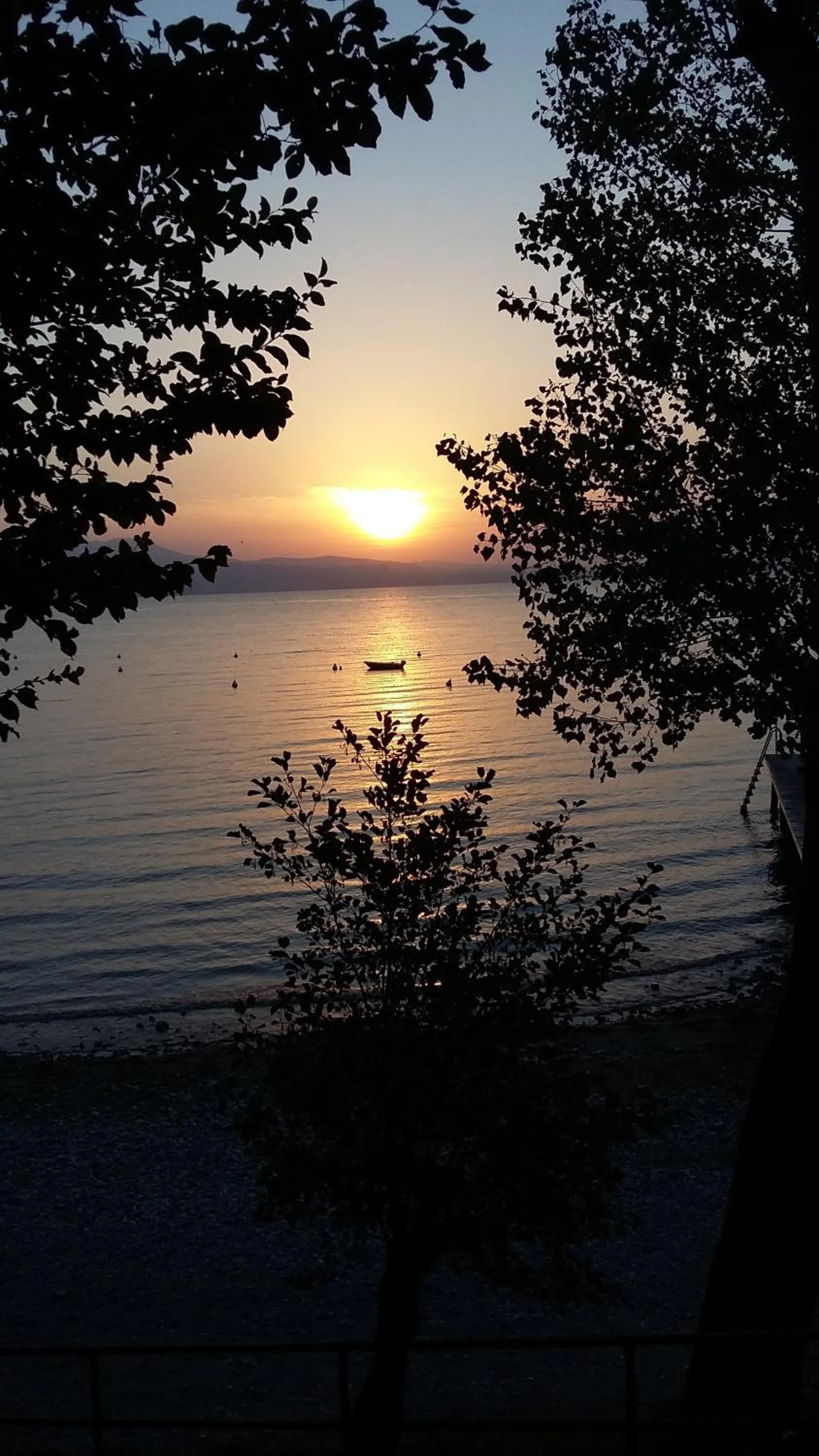 Lake view in Camping Zocco