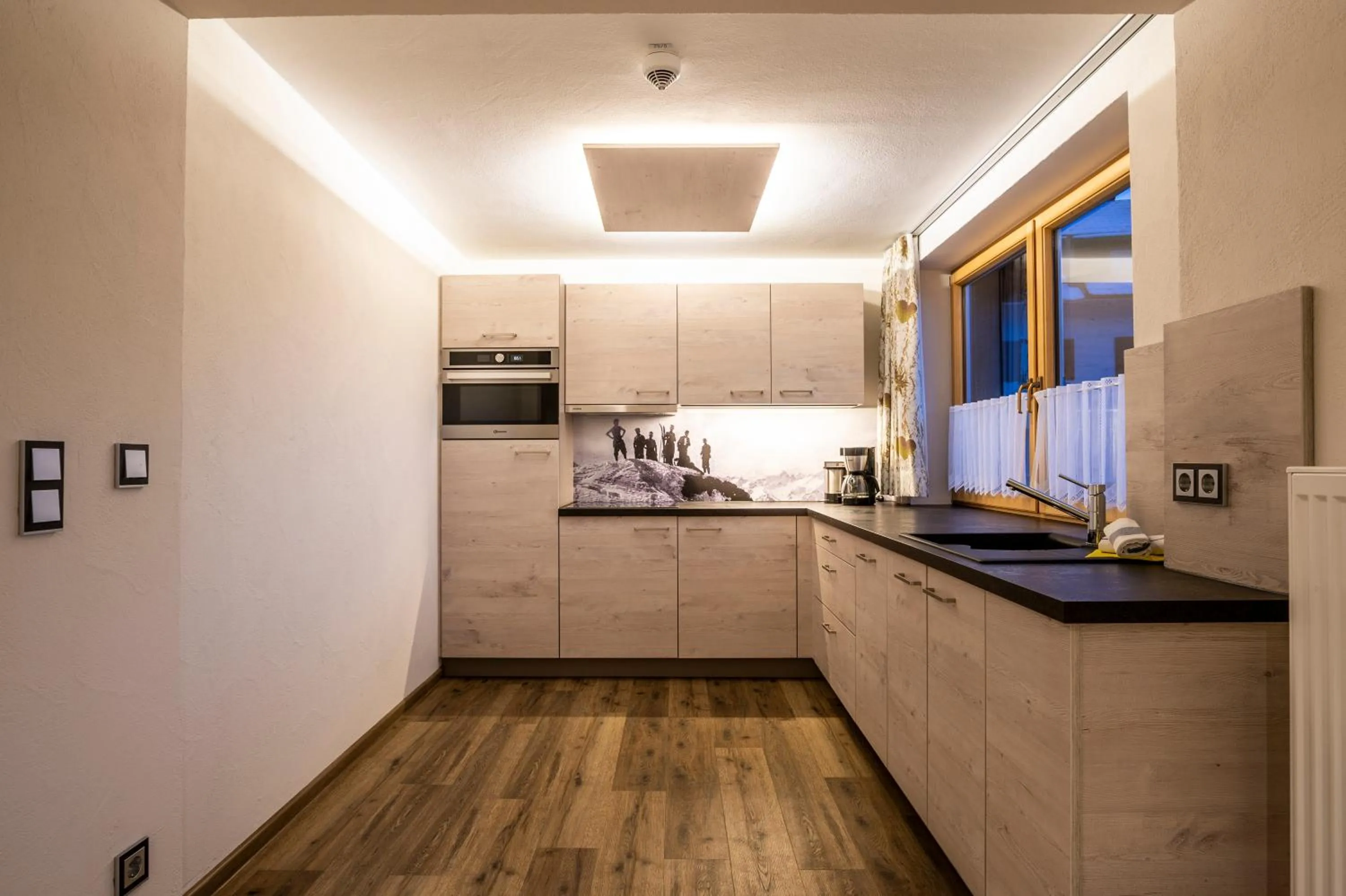 Kitchen or kitchenette in Haus am Rank