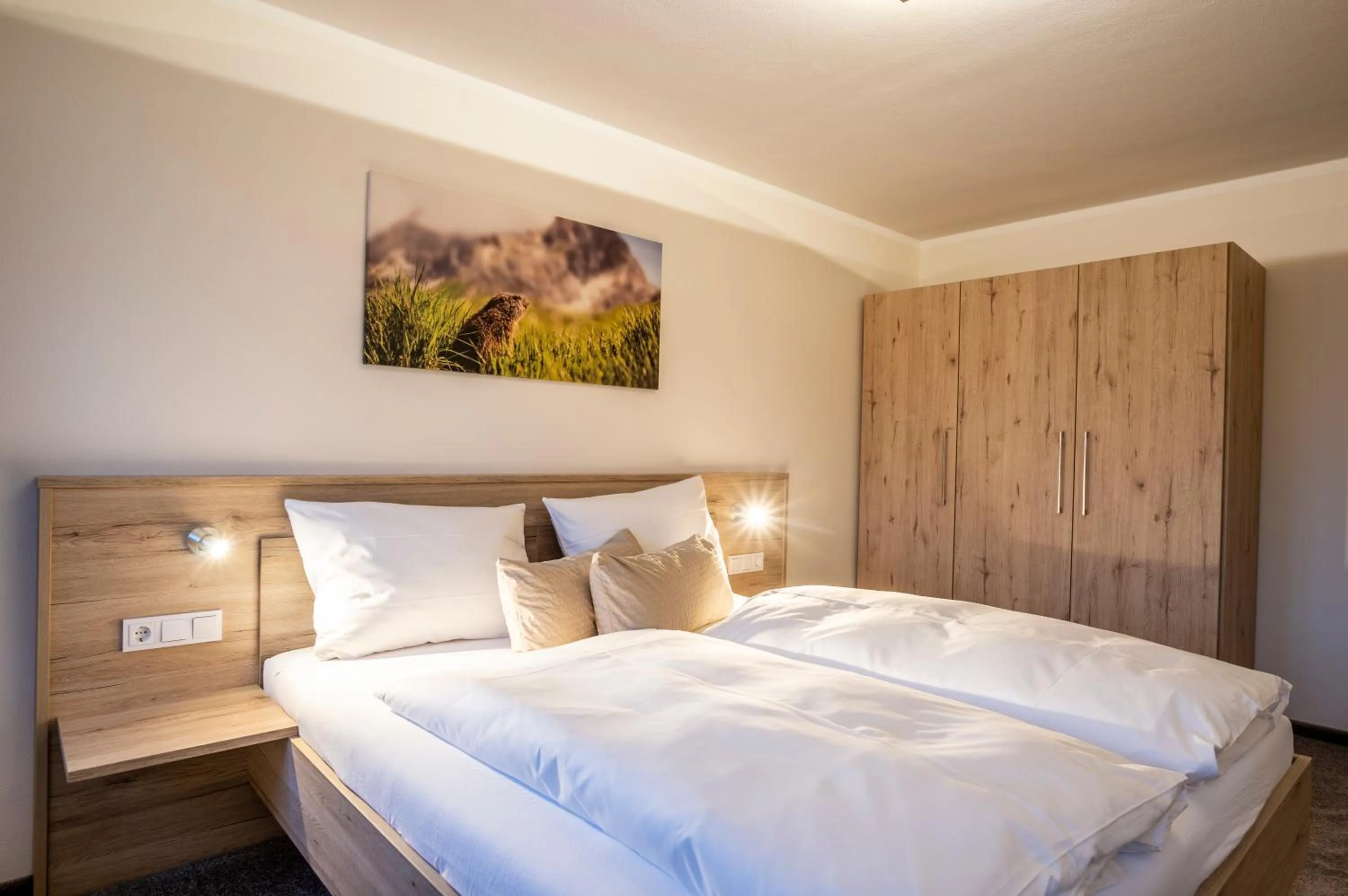 Bedroom, Bed in Haus am Rank