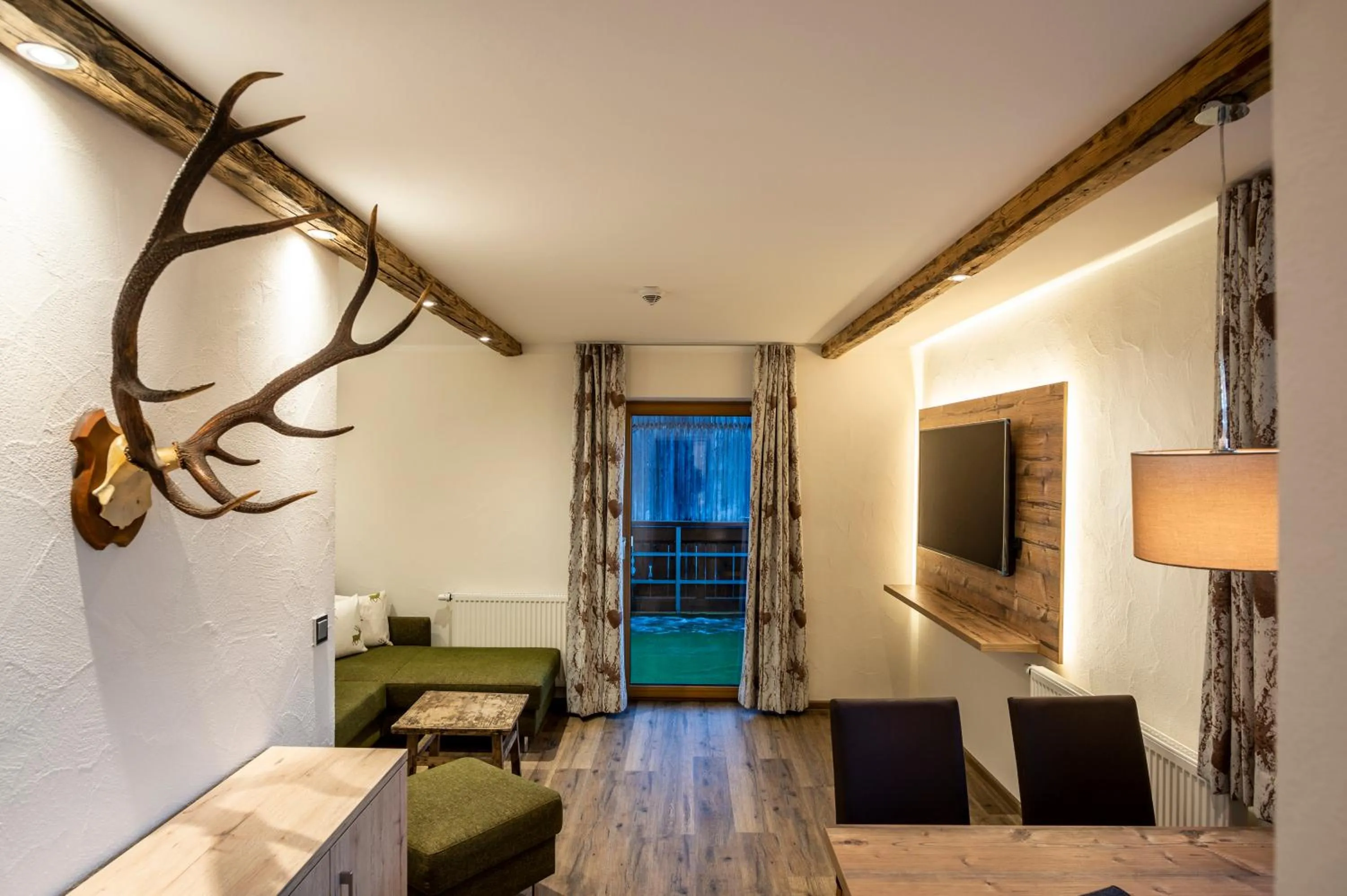 Living room, Bed in Haus am Rank