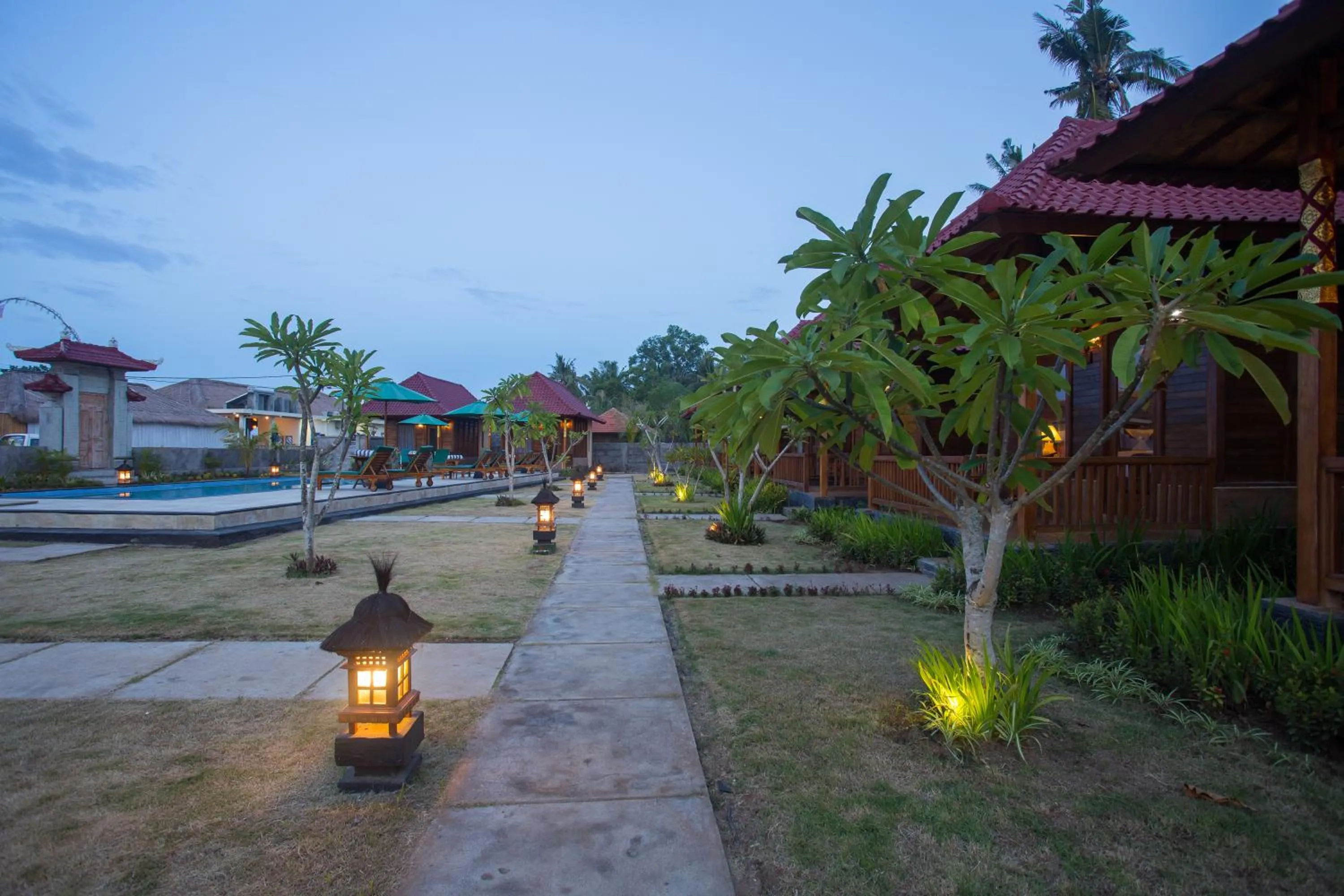 Garden in Rijet Villa Beach & Restaurant