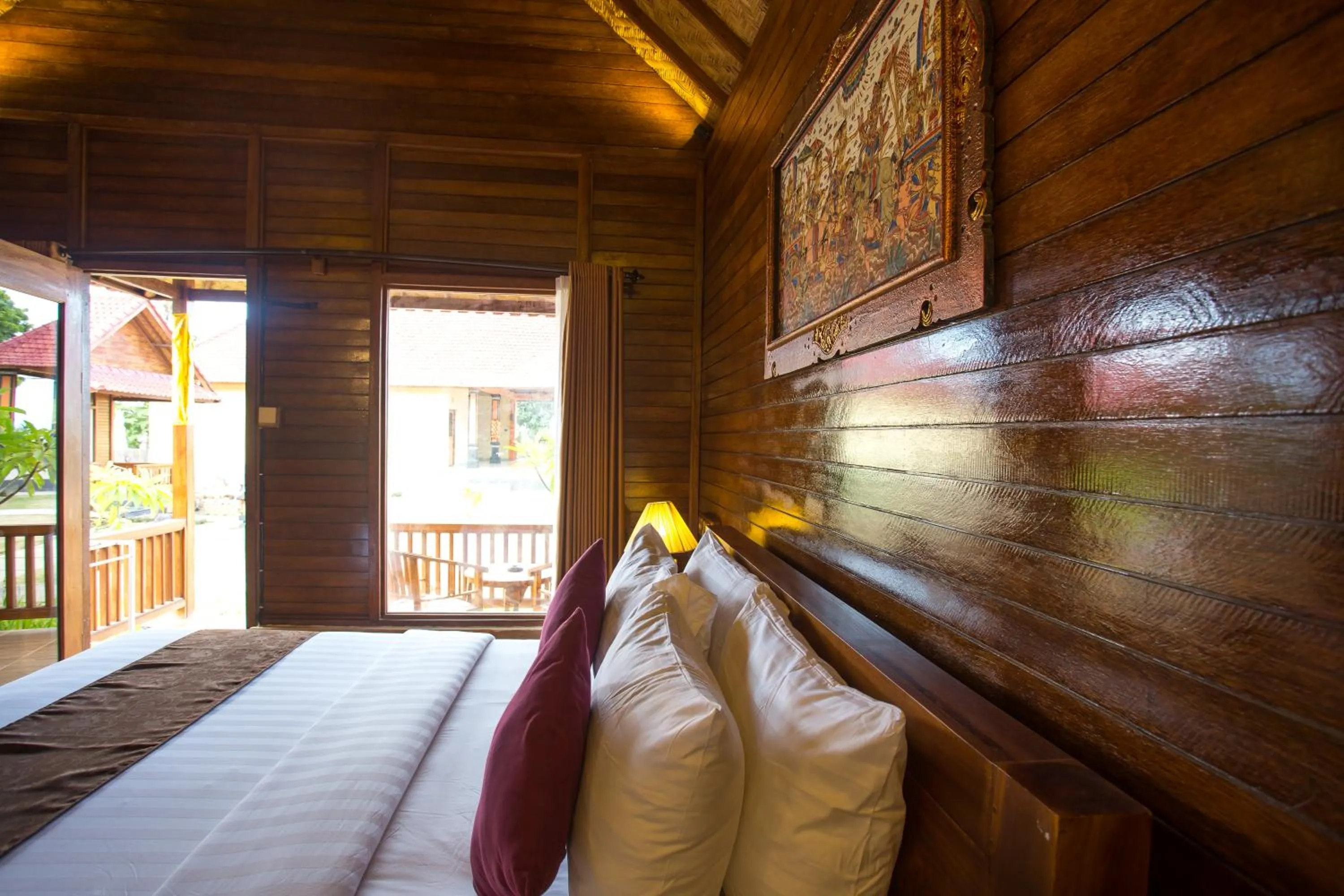 Property building, Bed in Rijet Villa Beach & Restaurant