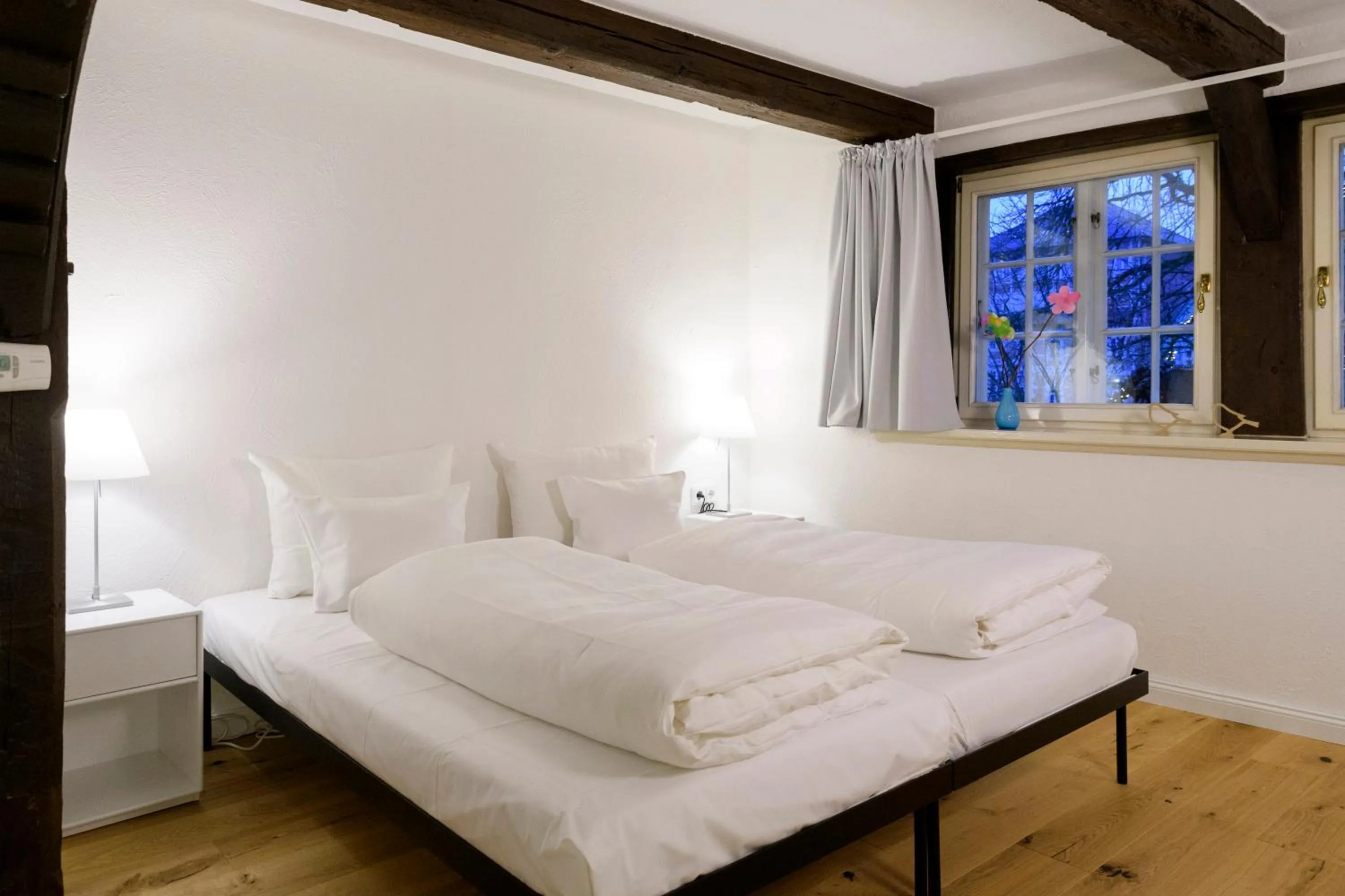 Bedroom, Bed in einzigartig - Das kleine Hotel im Wasserviertel