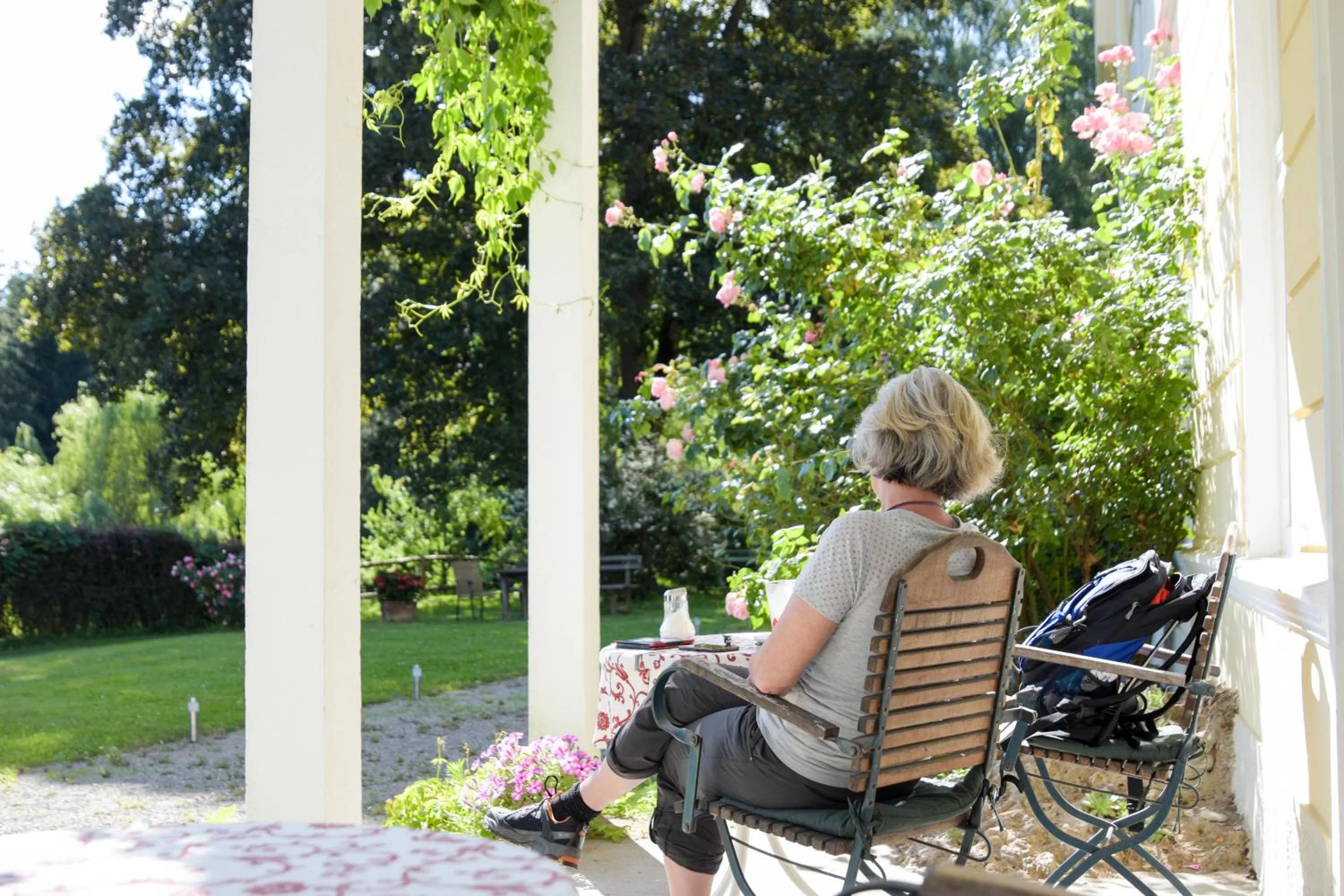 Balcony/Terrace in Hotel Landsitz Pichlschloss