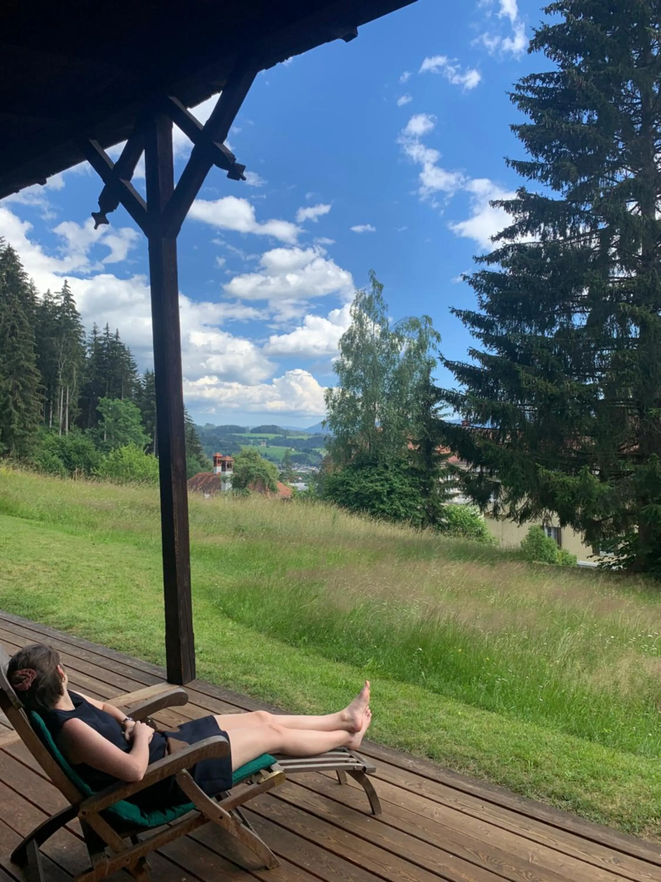 Balcony/Terrace in Hotel Landsitz Pichlschloss