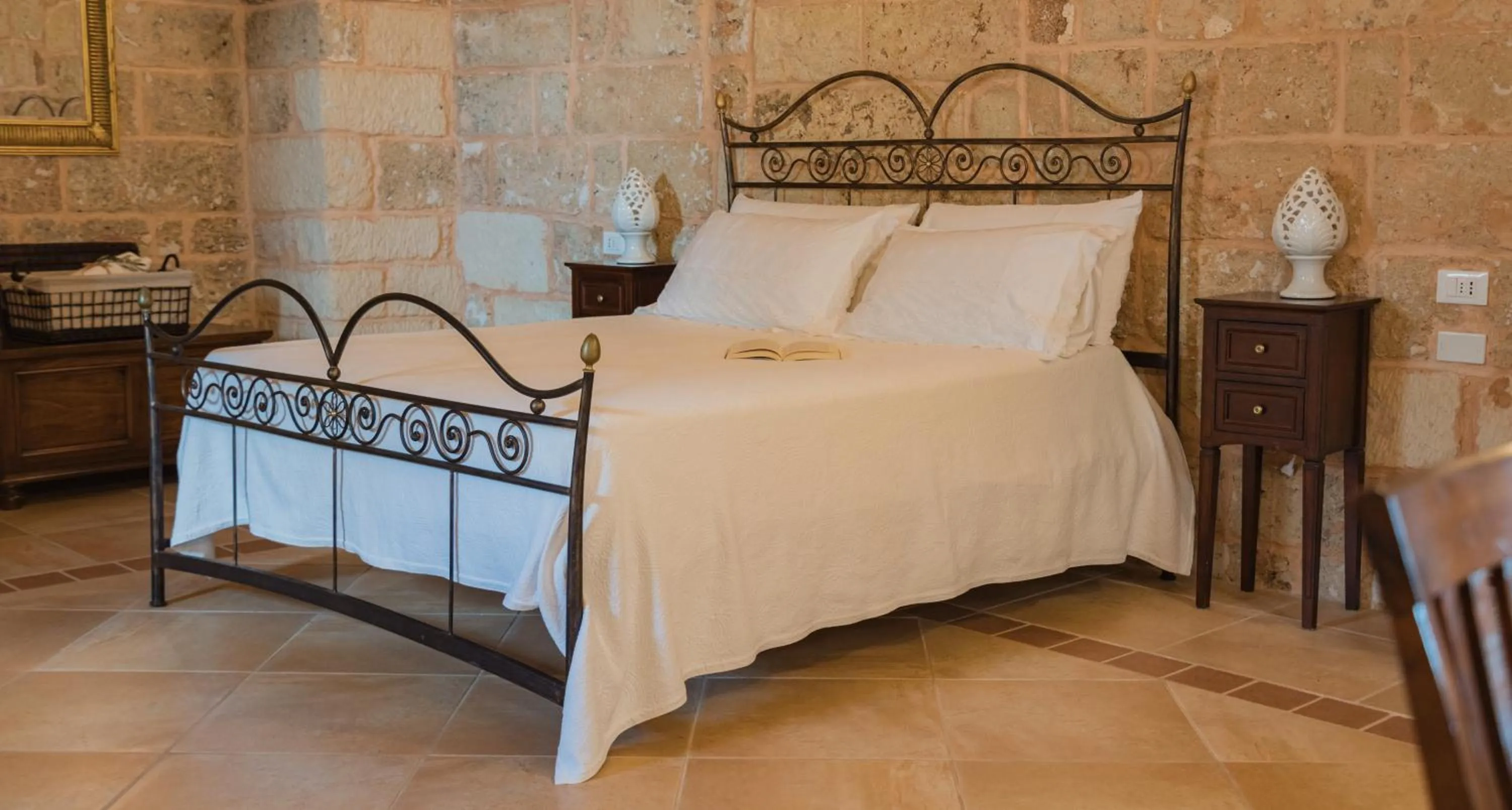 Bed in Tenuta Masseria & Spa Chicco Rizzo