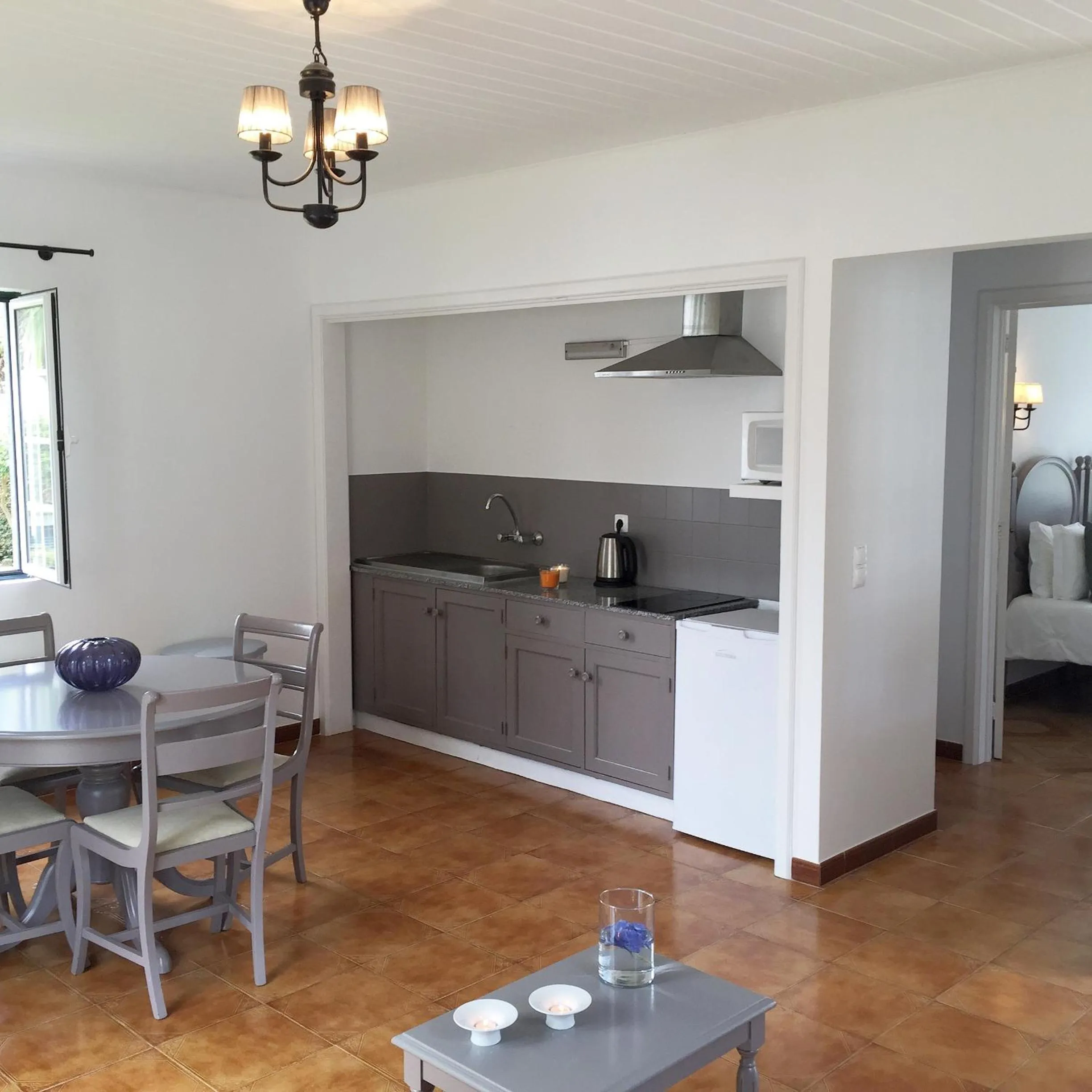 Kitchen or kitchenette in Solar Do Conde Garden Hotel