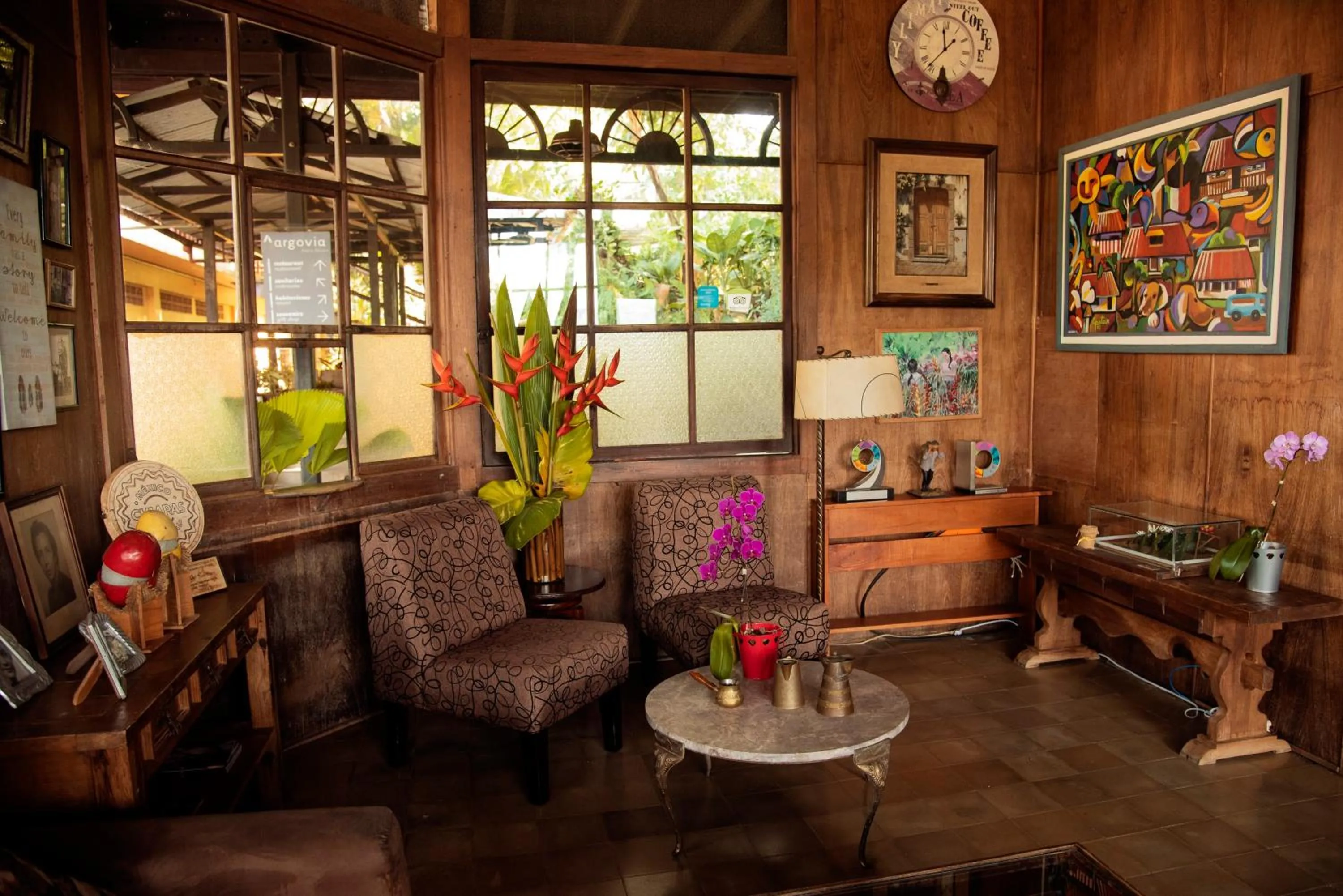 Living room in Argovia Ecolodge