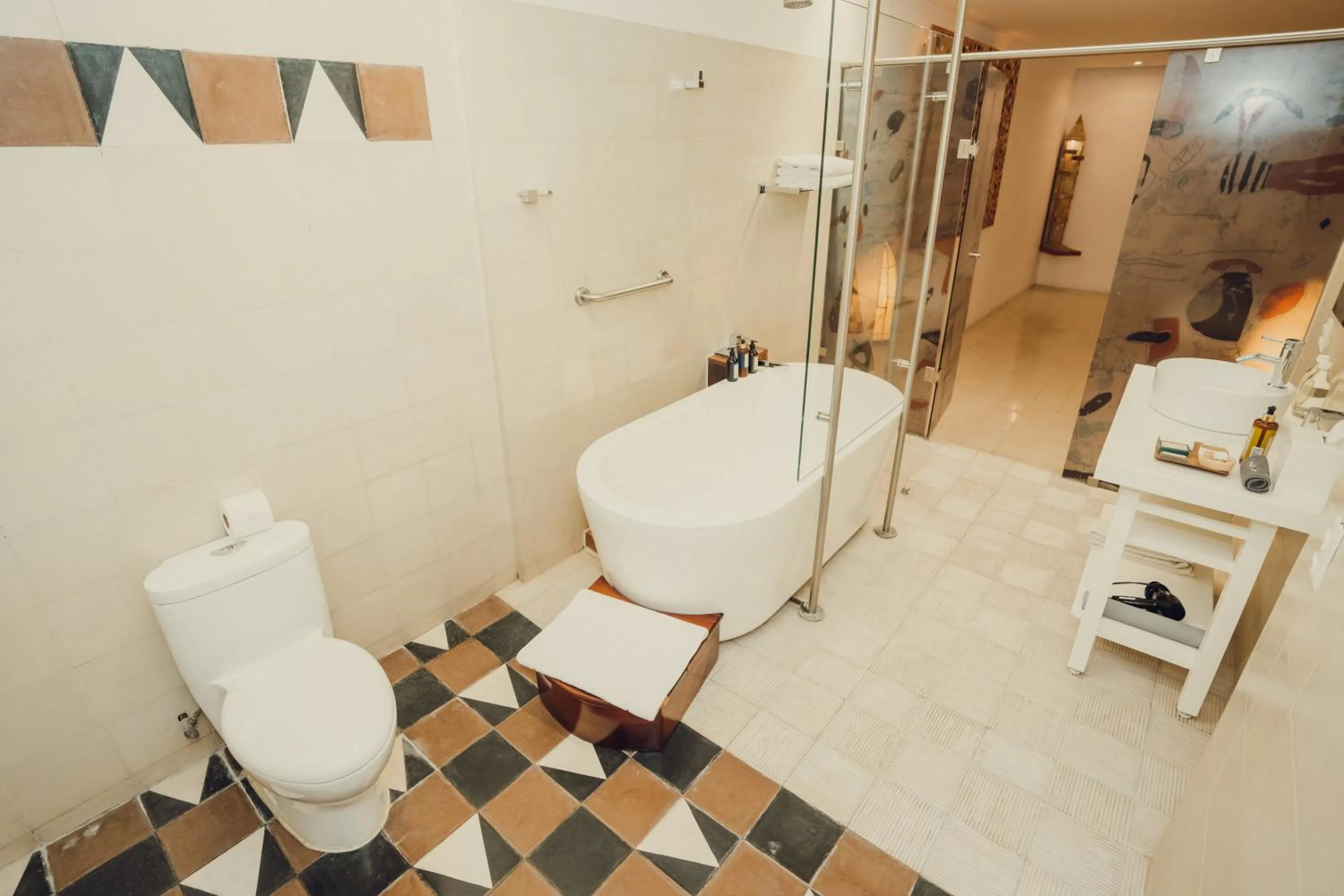 Toilet in Hotel Azul de Oaxaca