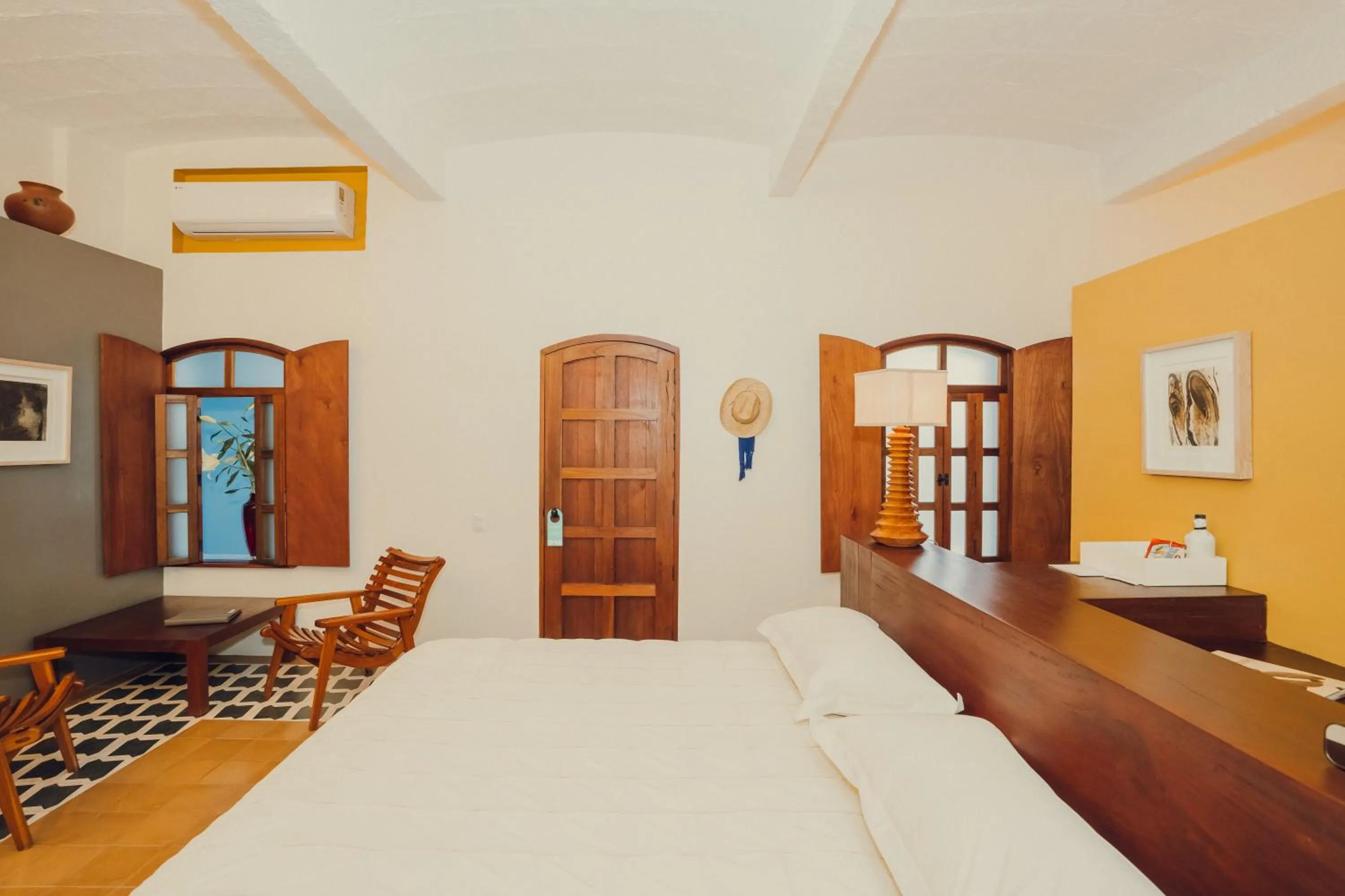 Bed in Hotel Azul de Oaxaca