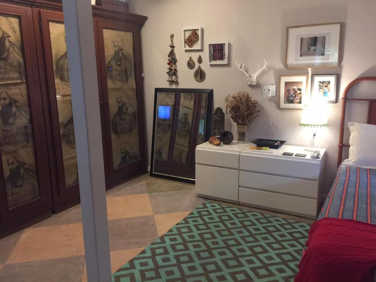 Decorative detail, Bed in The Wild Rose