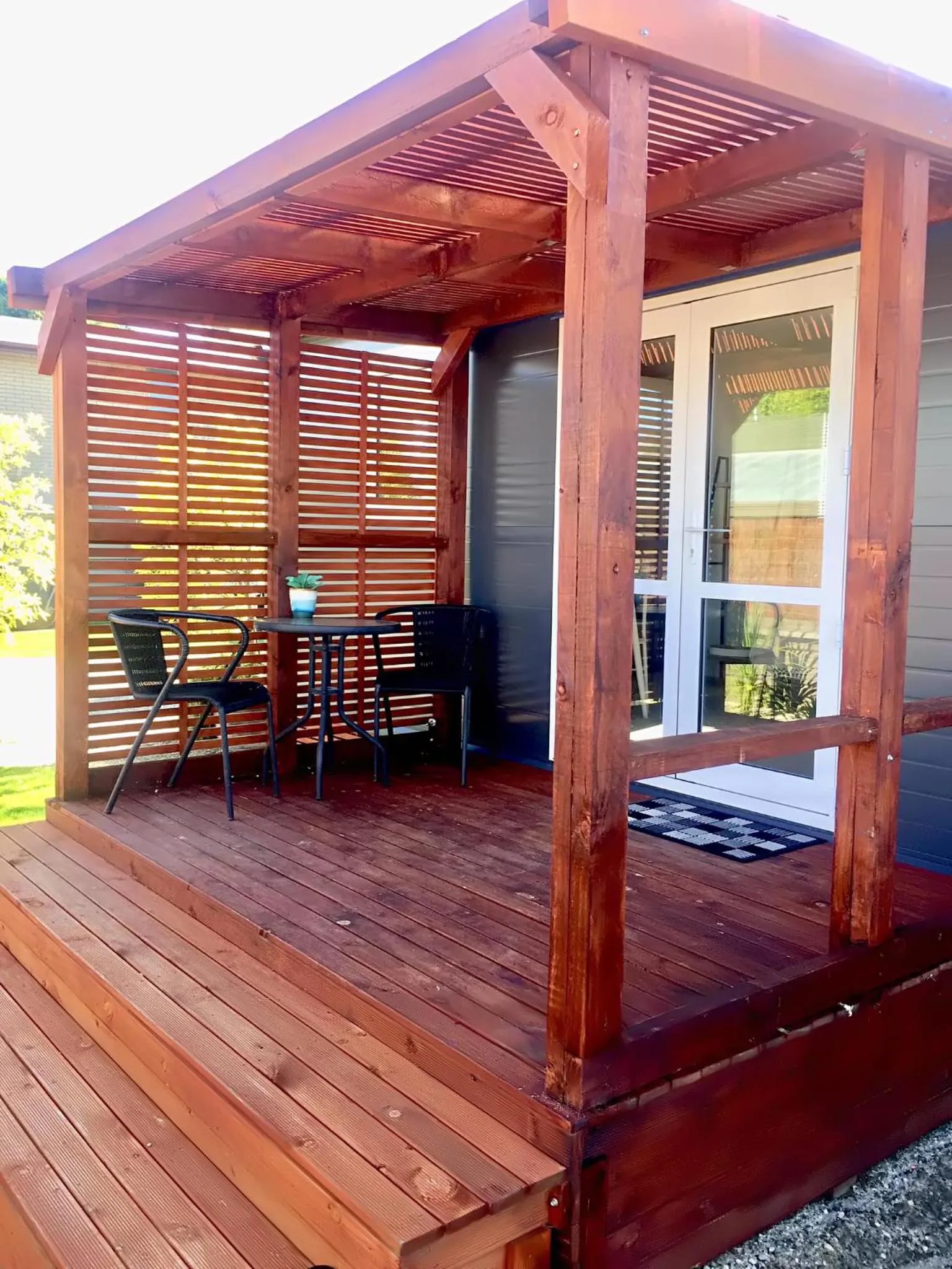 Patio in Almond Court Motel