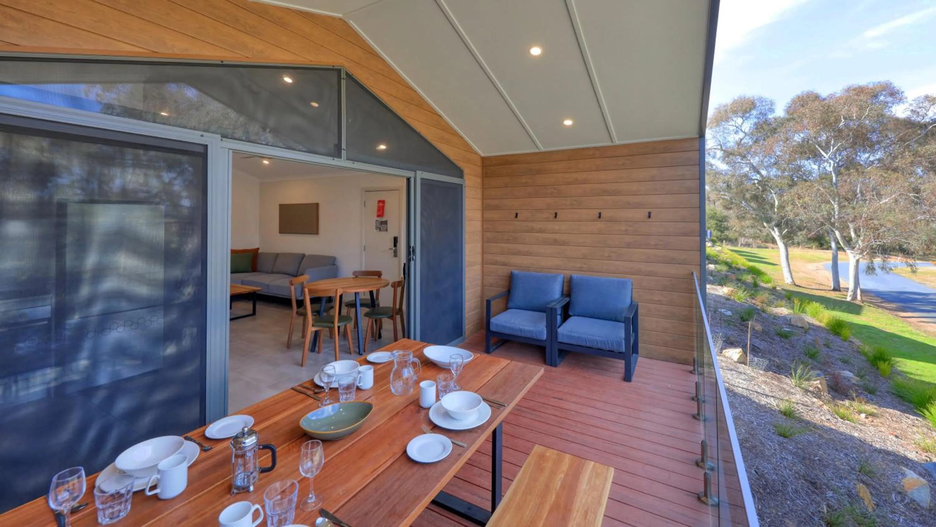 Patio in Alivio Tourist Park Canberra