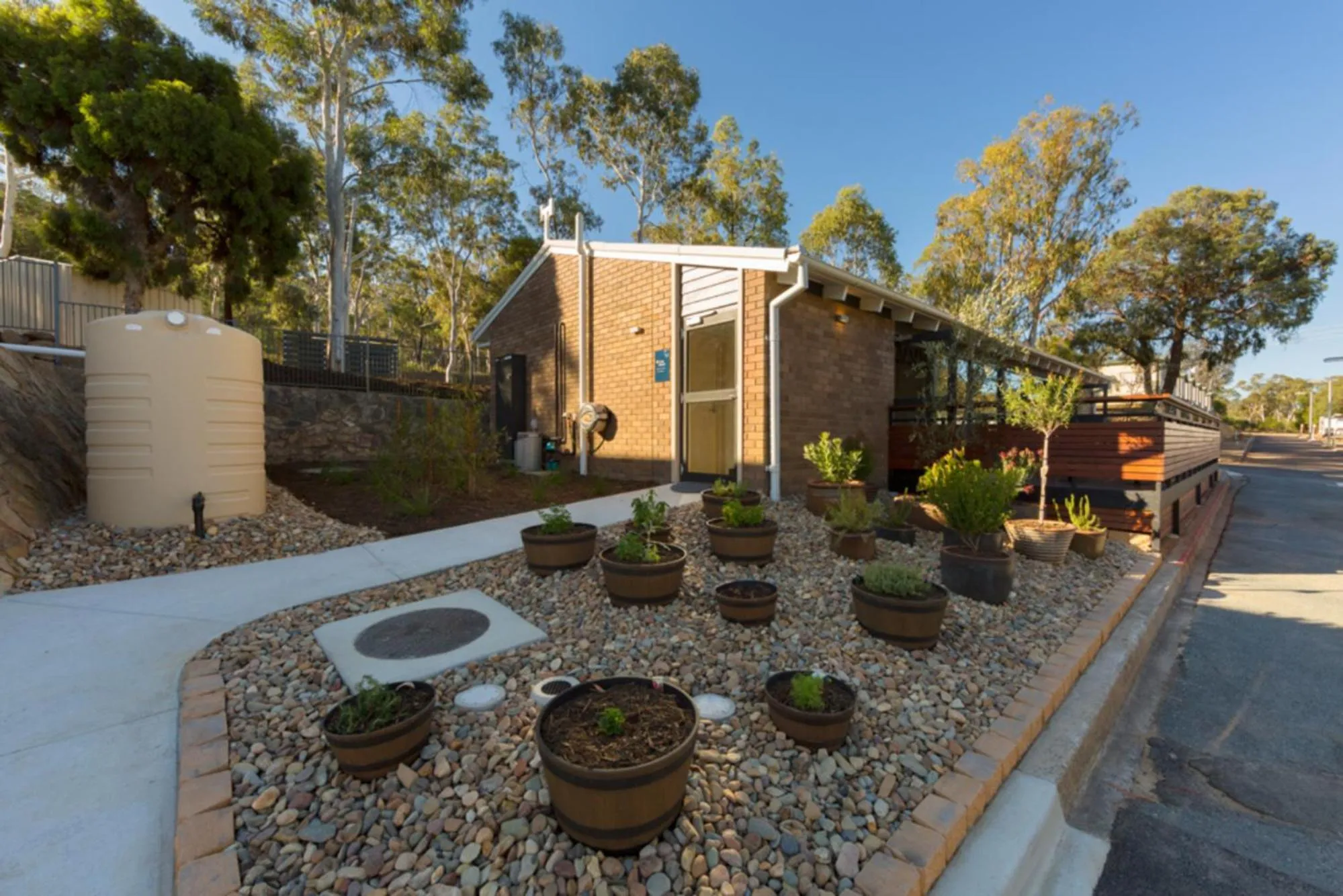Communal kitchen in Alivio Tourist Park Canberra