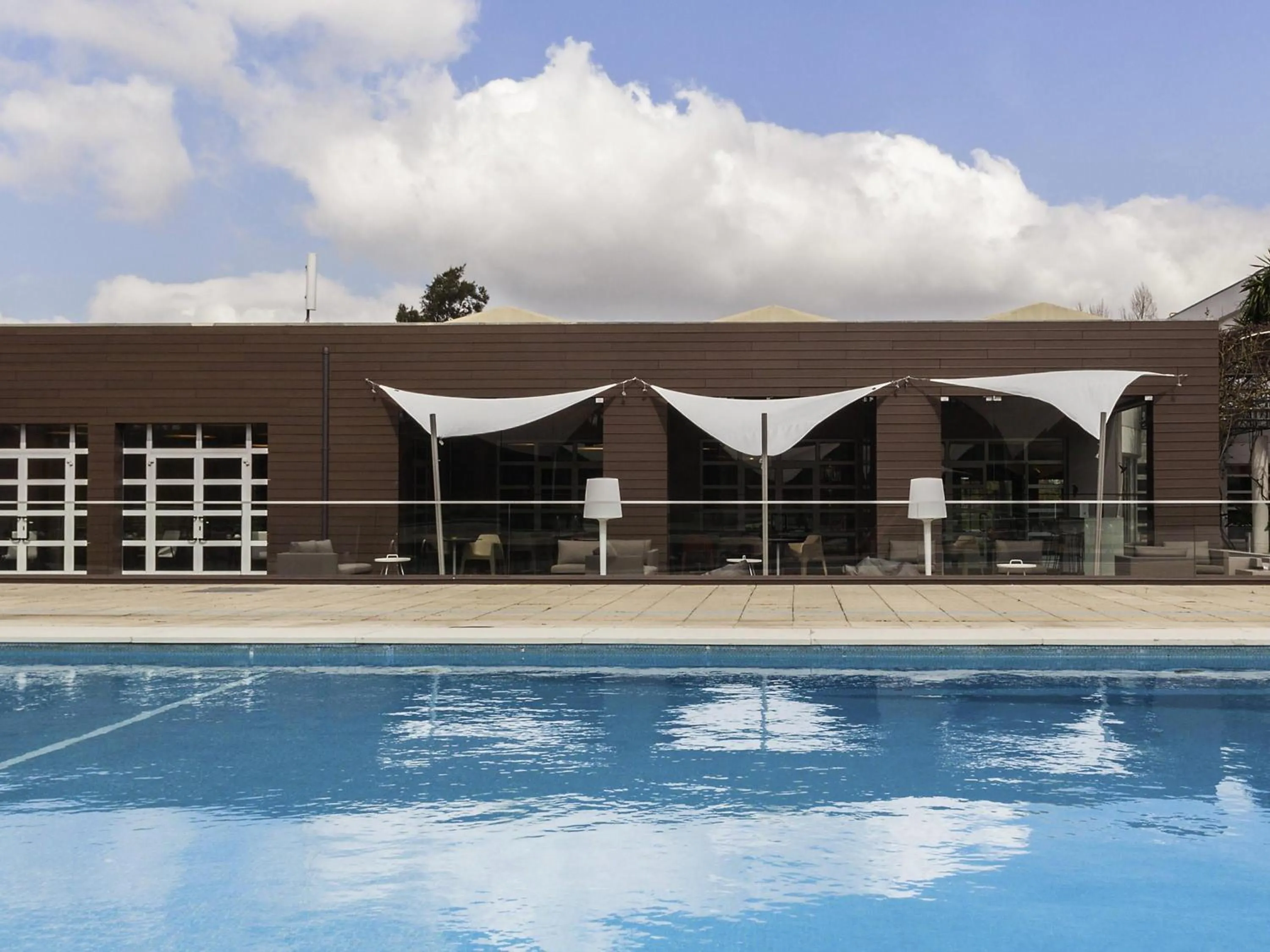 Pool view in Novotel Setubal