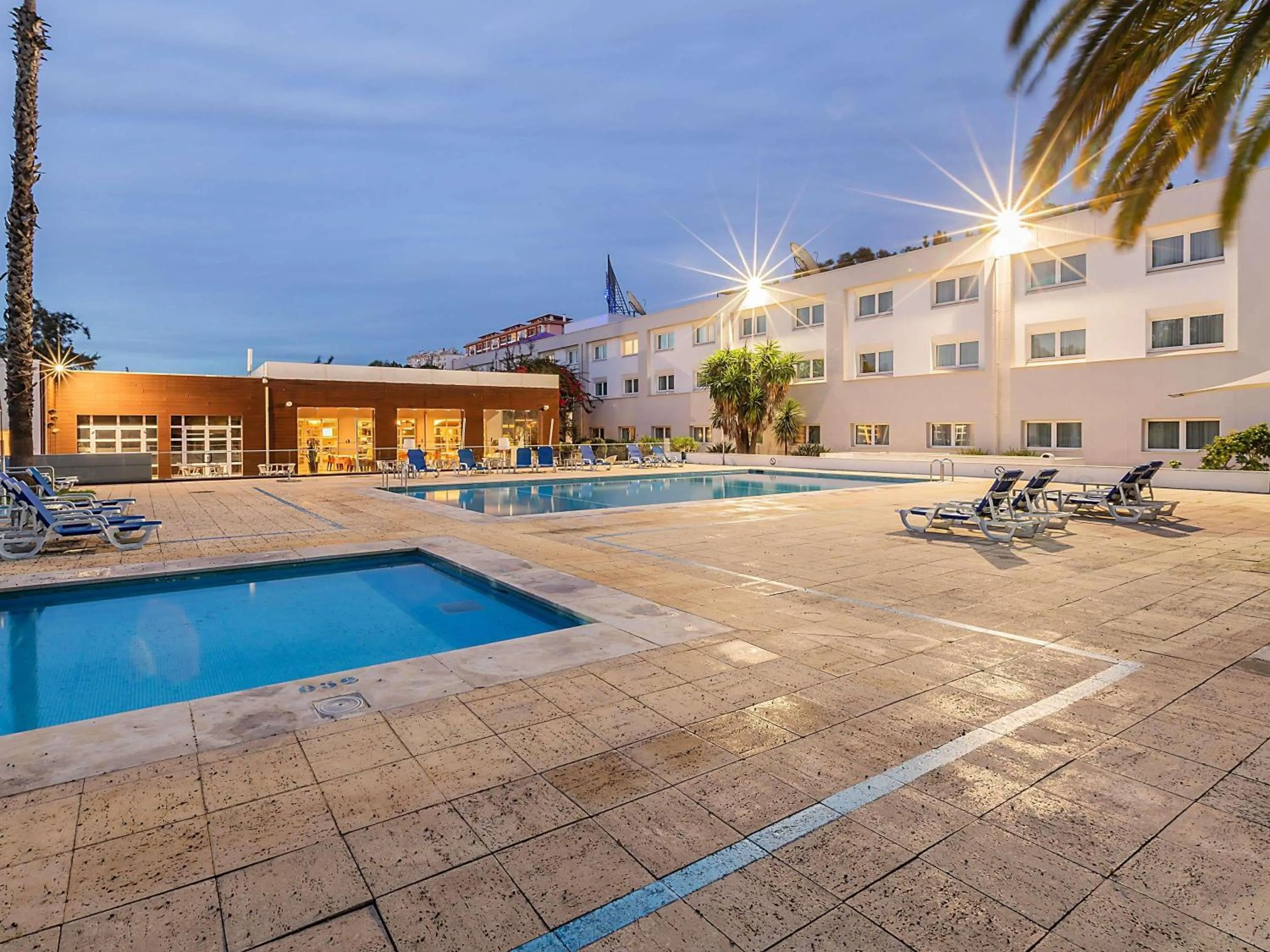 Pool view in Novotel Setubal