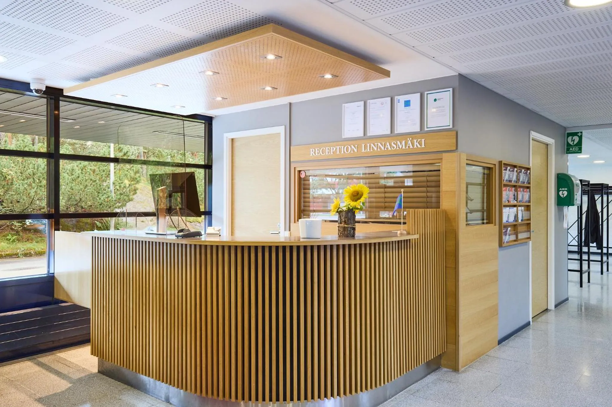 Lobby or reception in Hostel Linnasmäki