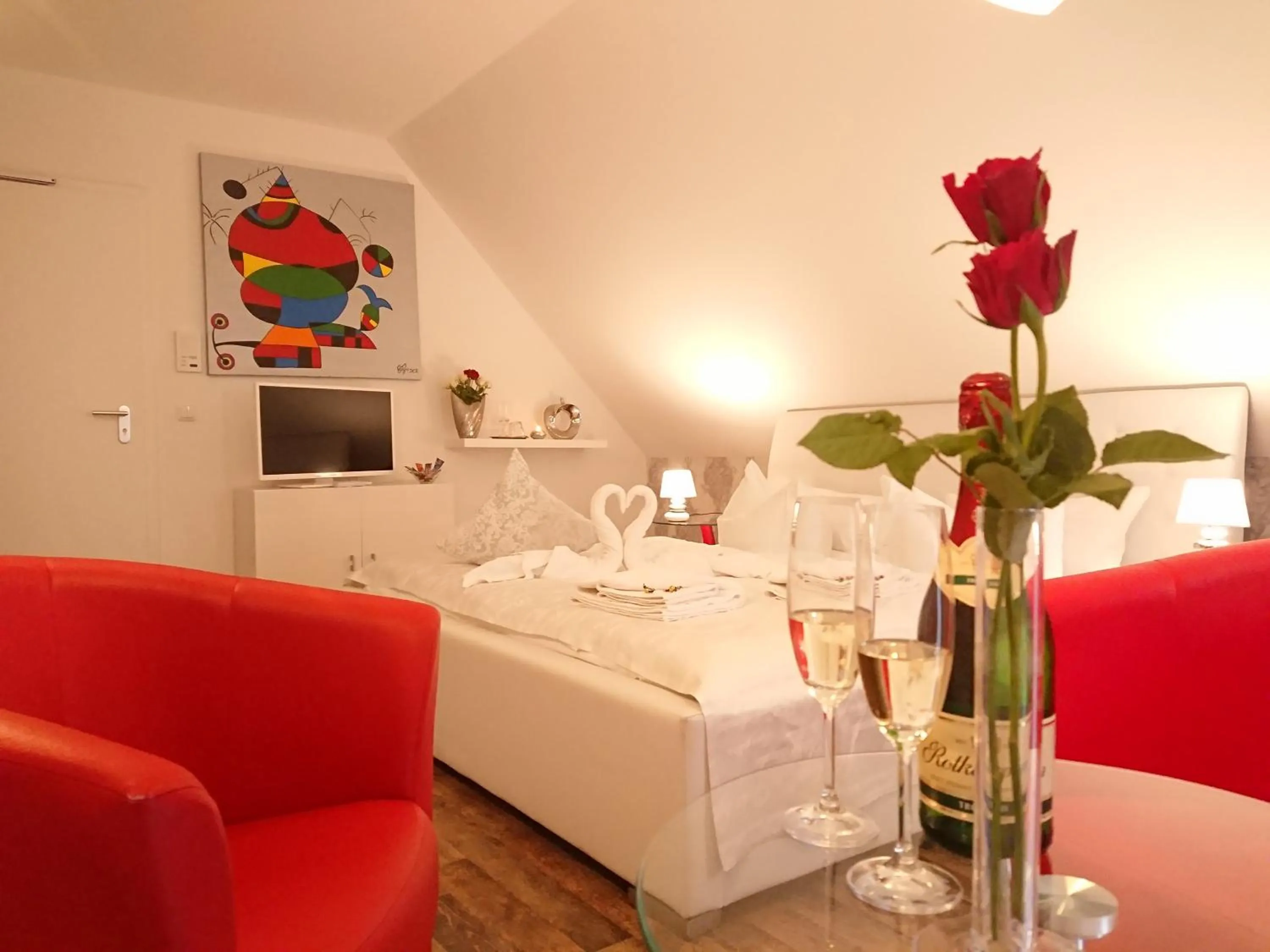 Decorative detail, Bed in Pension Amo Marem