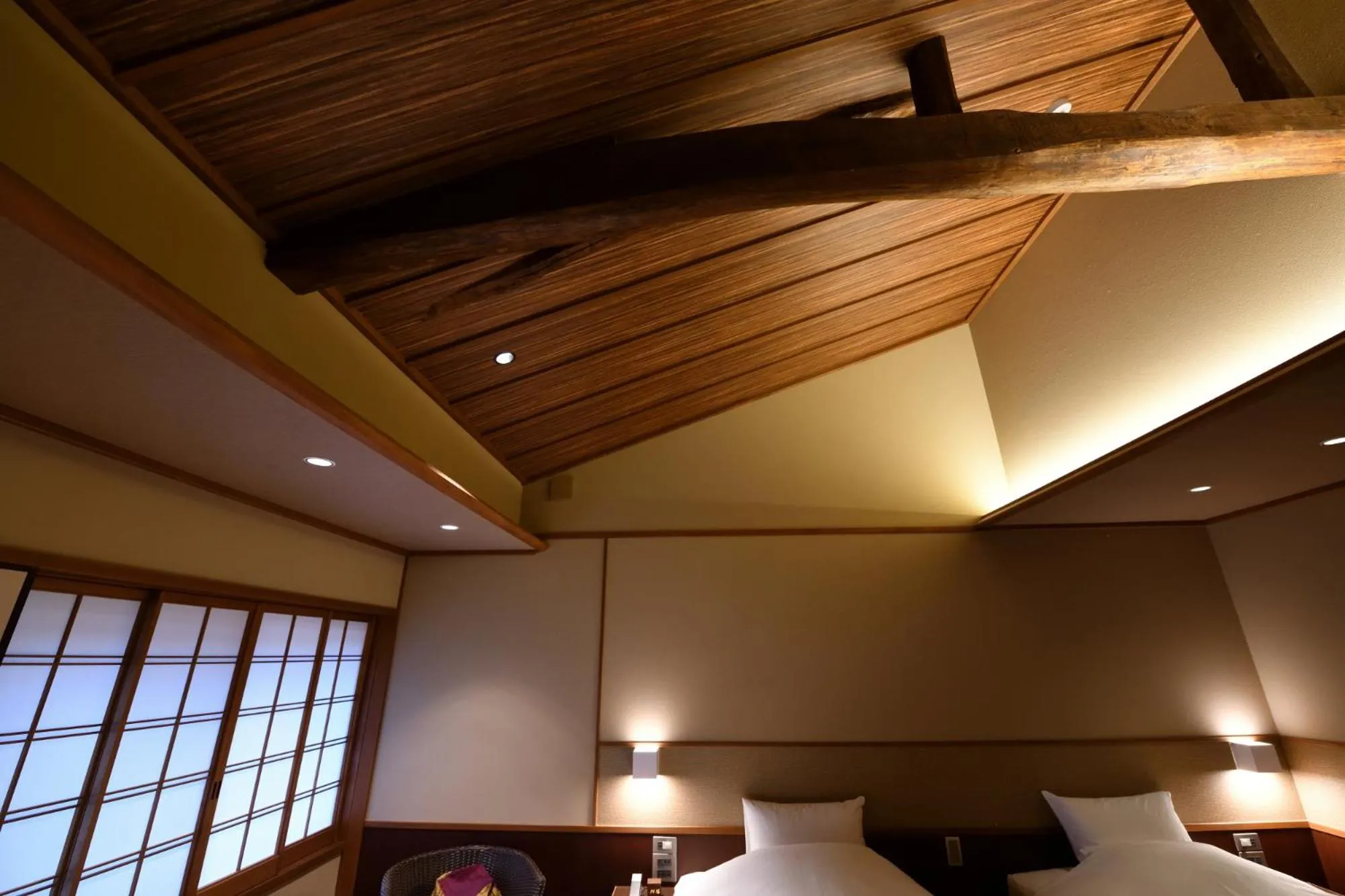 Bed in Yasaka Yutone Kyokoyado