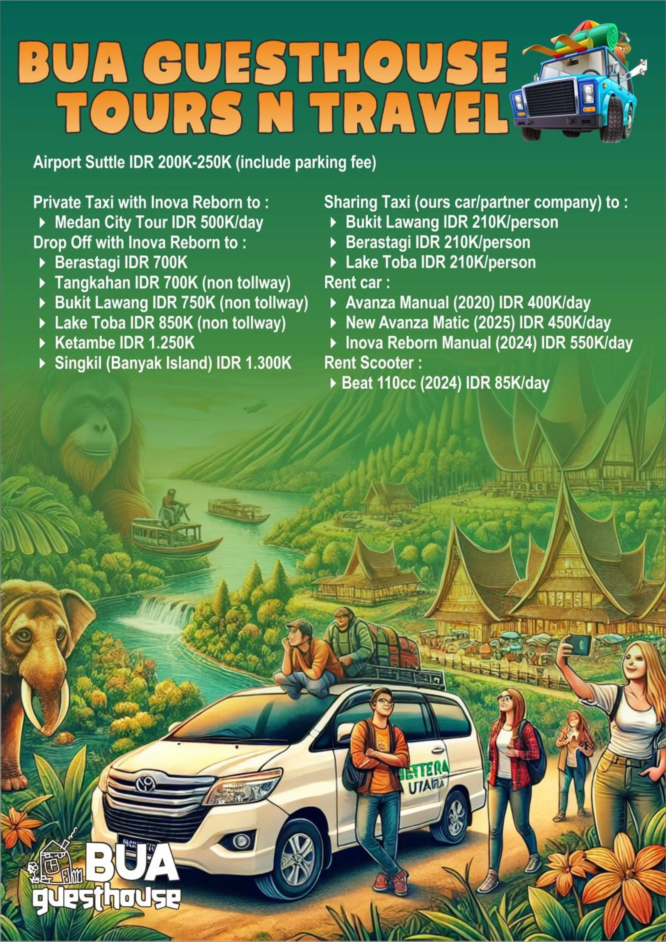 Activities in Bua Guest House