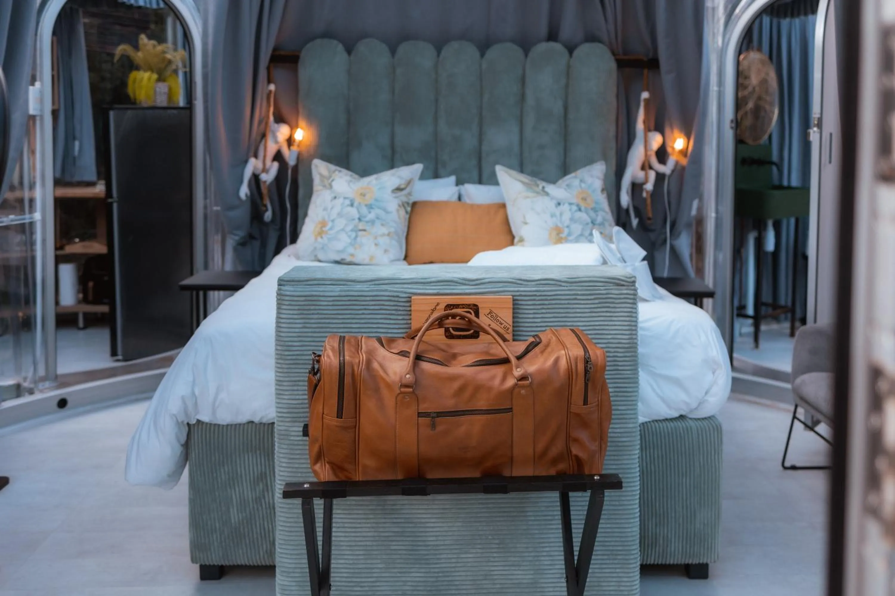 Bed in Thunzi Bush Lodge