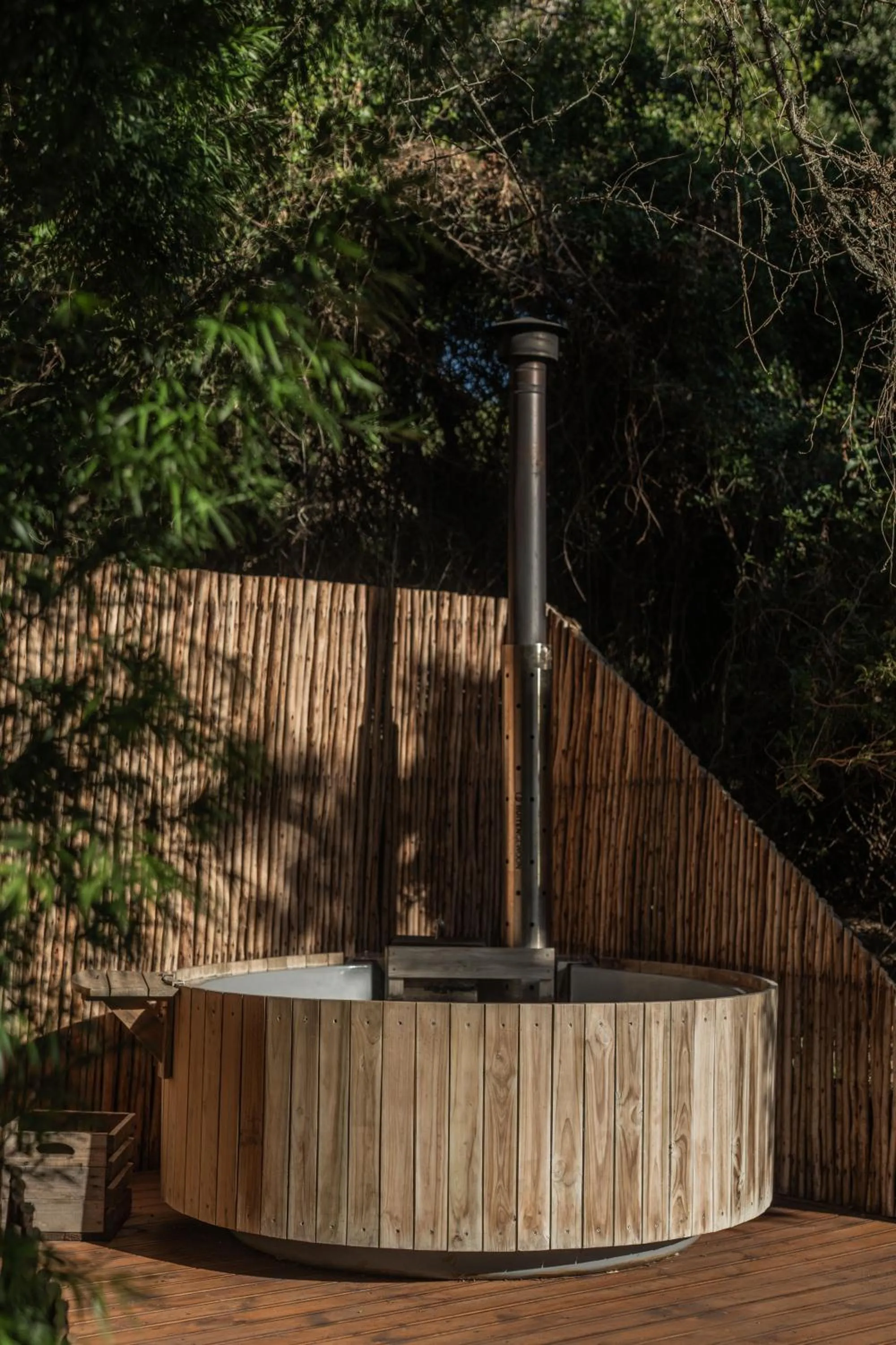 Hot Tub in Thunzi Bush Lodge