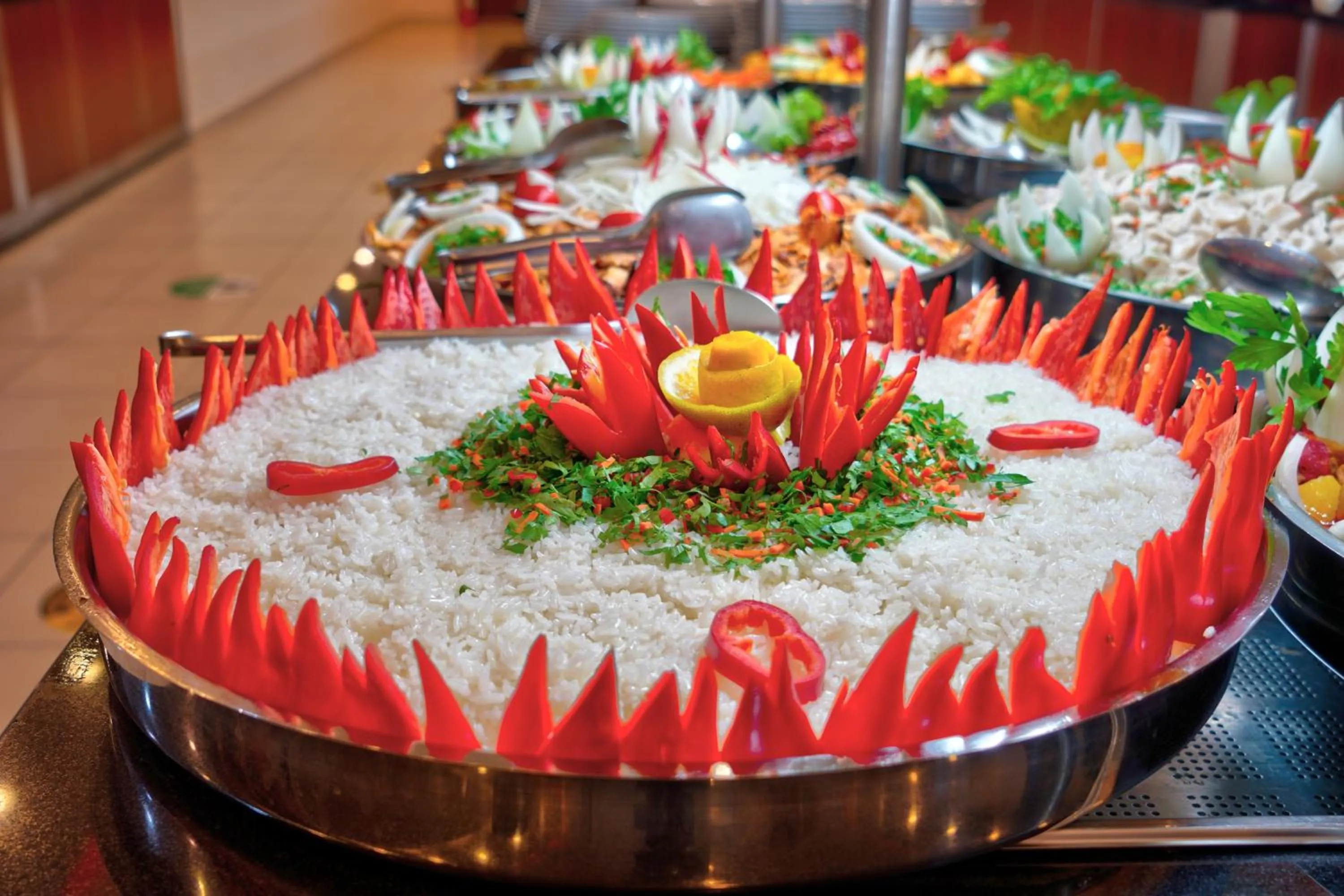 Food and drinks in Blue Fish Hotel All Inclusive