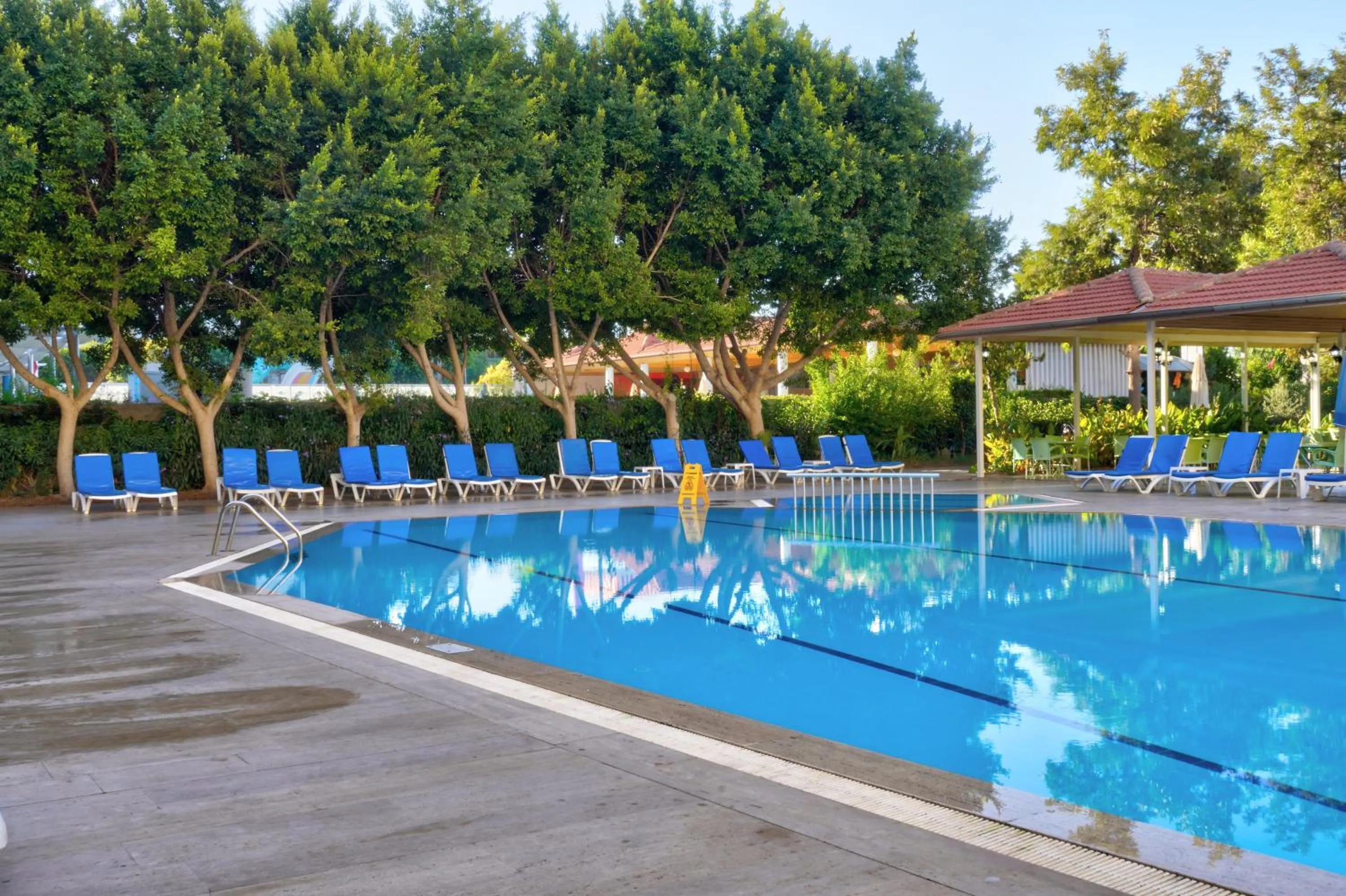 Pool view in Blue Fish Hotel All Inclusive