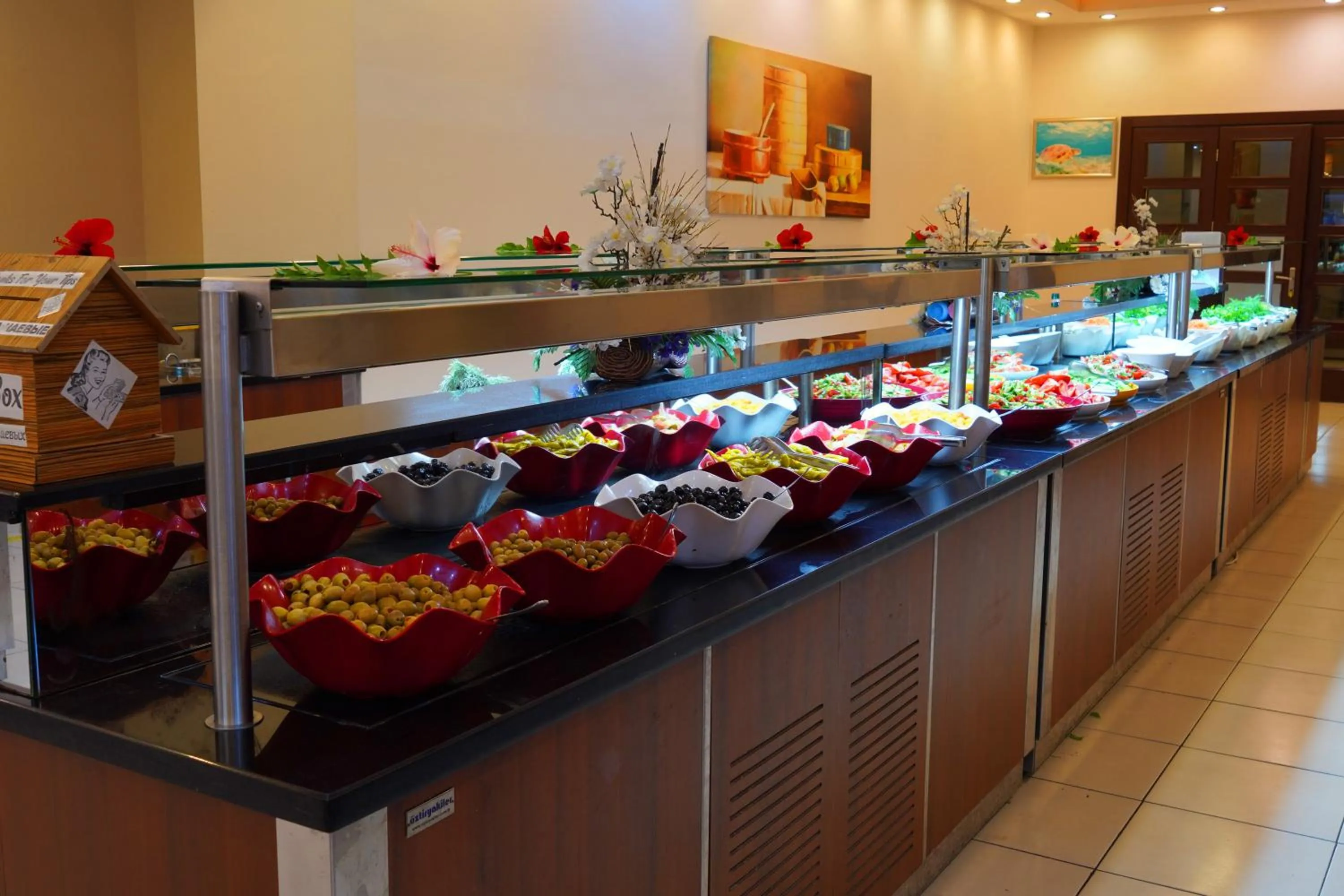 Buffet breakfast in Blue Fish Hotel All Inclusive