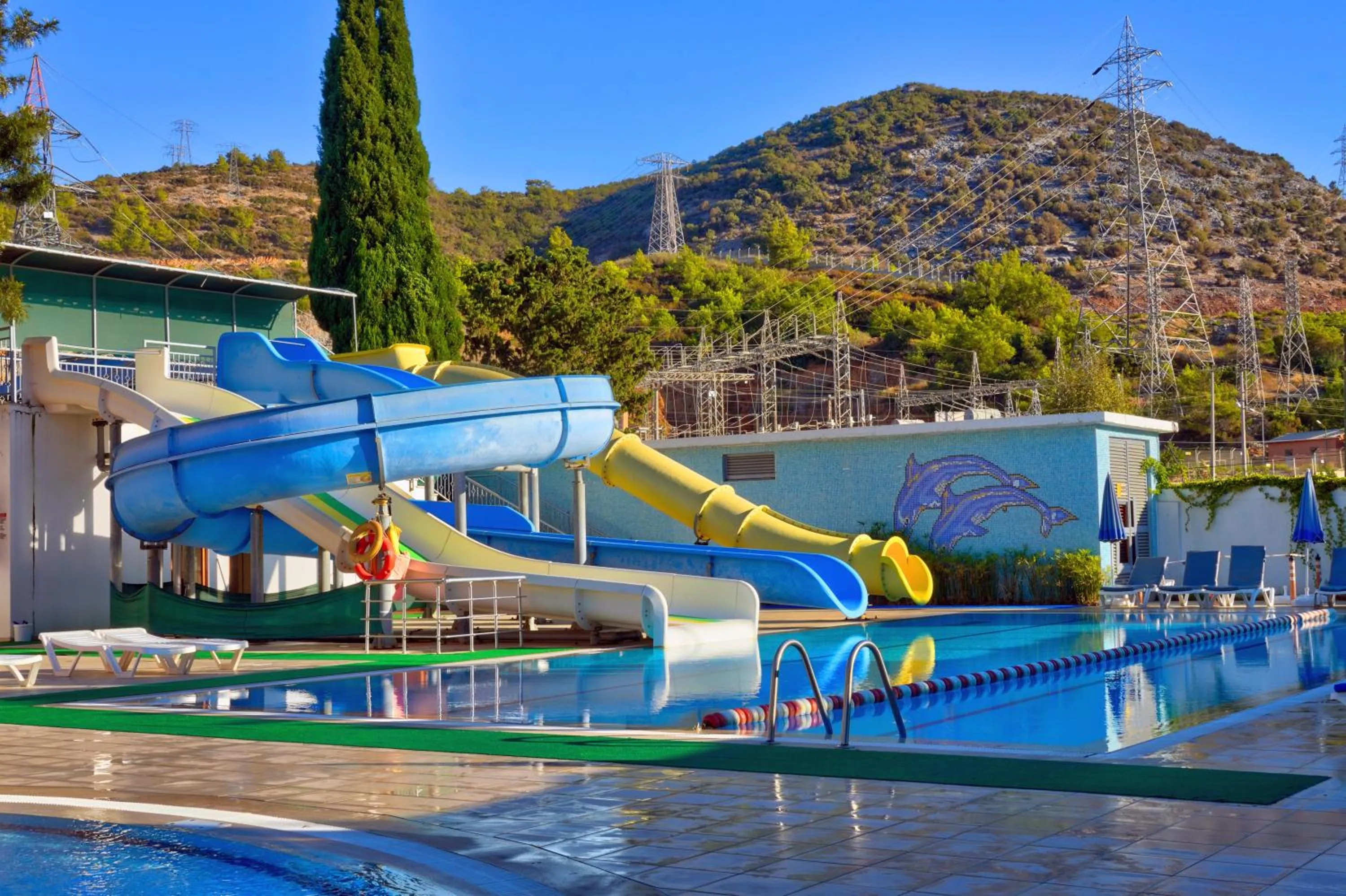 Aqua park in Blue Fish Hotel All Inclusive