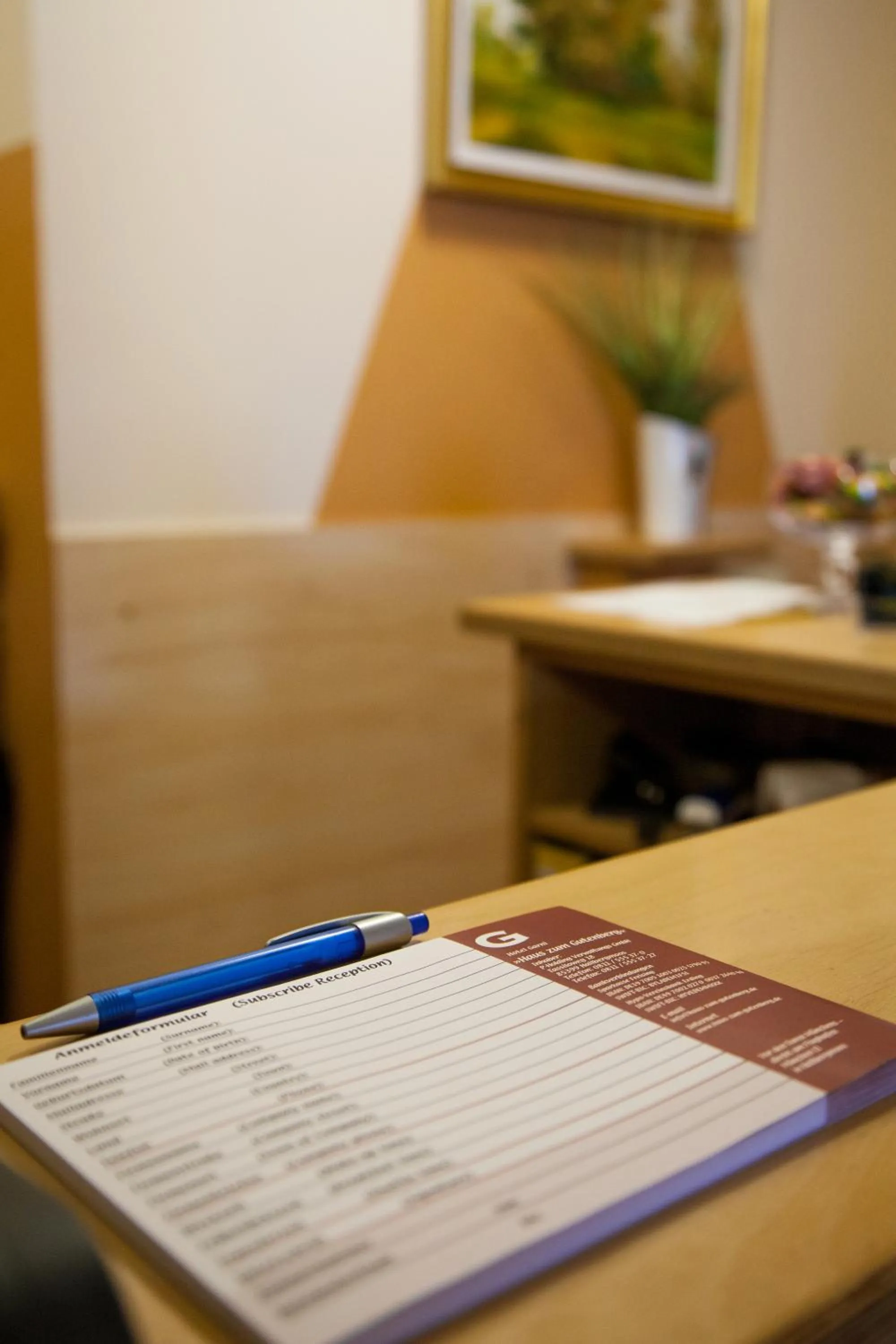 Lobby or reception in Hotel Garni Haus zum Gutenberg